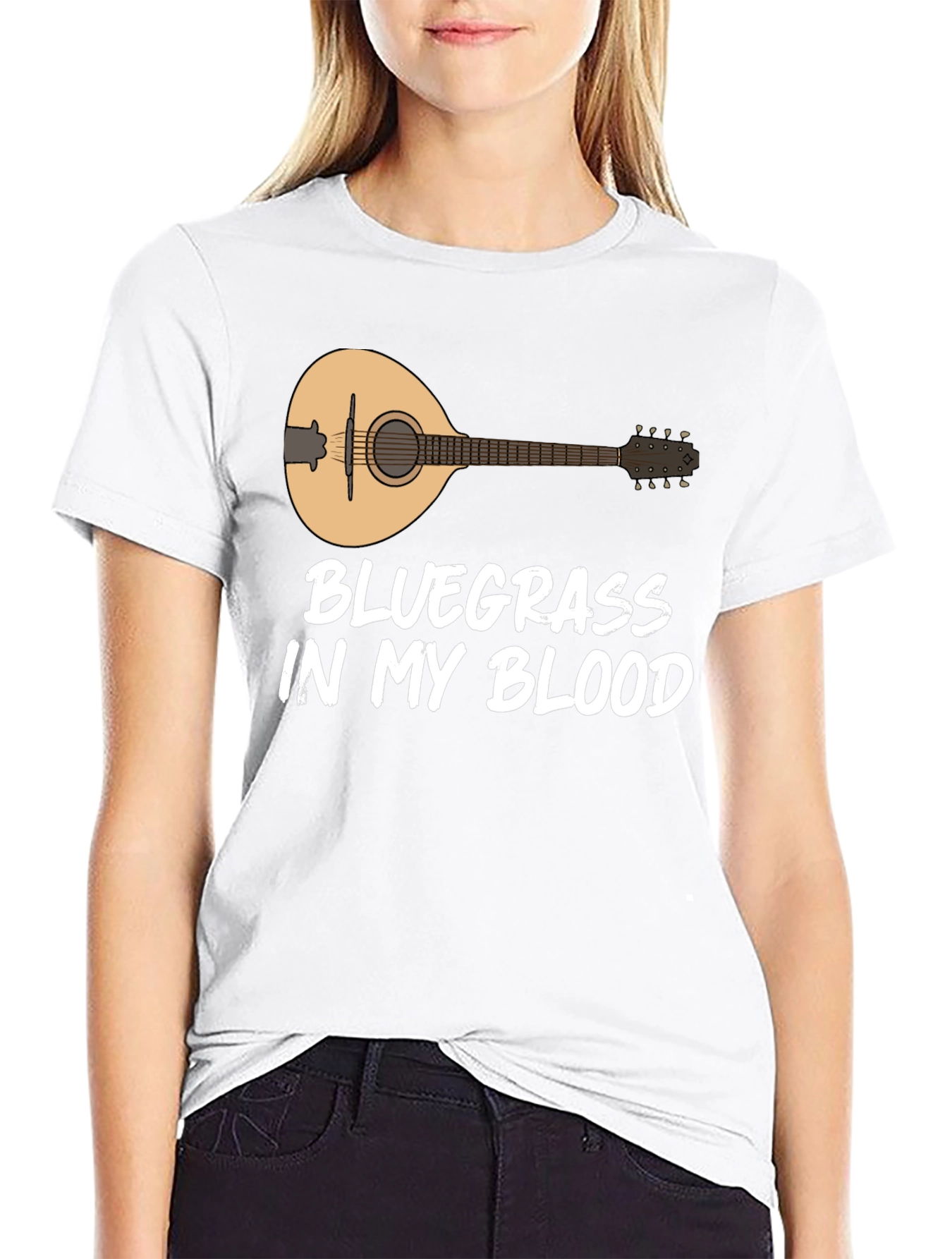 Black Bluegrass In My Blood Graphic Tee view 9