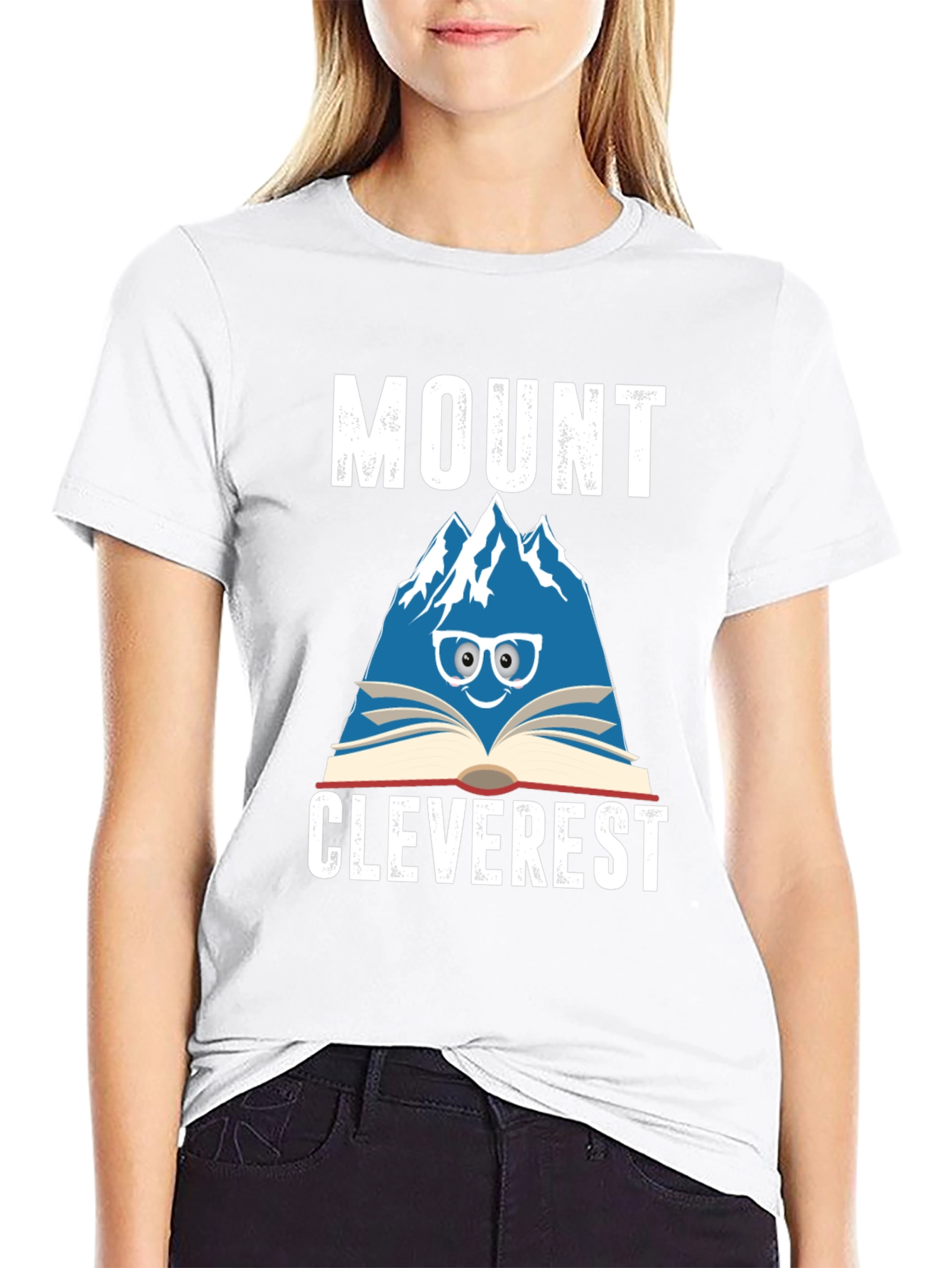 Black Mount Cleverest T-Shirt - Bookish Mountain Tee view 9