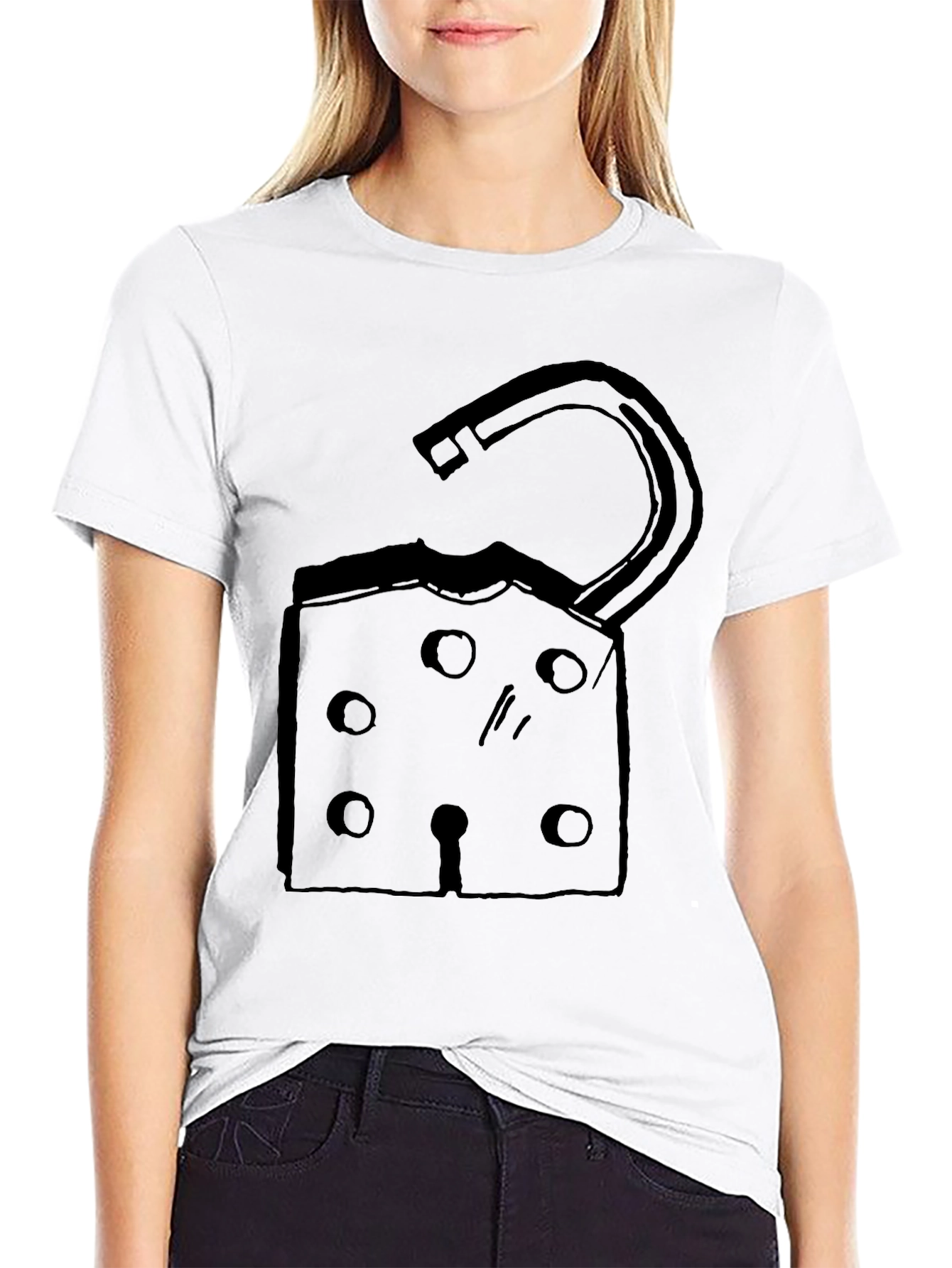 Black Unlock Your Style: Graphic Print Tee view 9