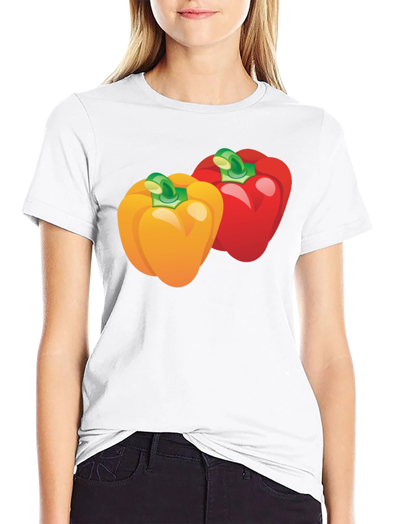 Peppers Graphic Tee - Fun Vegetable T-Shirt - 9