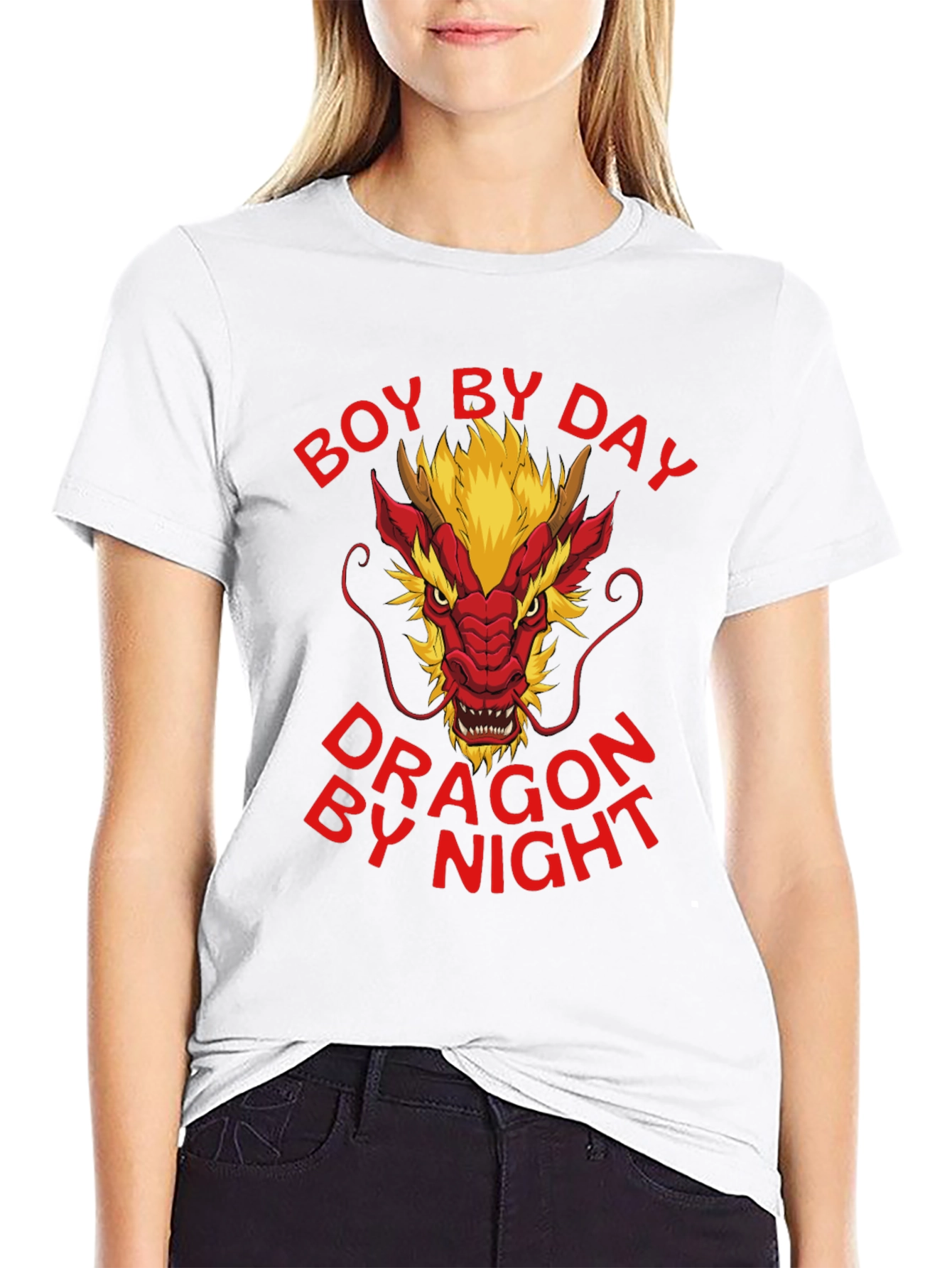 Black Boy By Day Dragon By Night T-Shirt view 9
