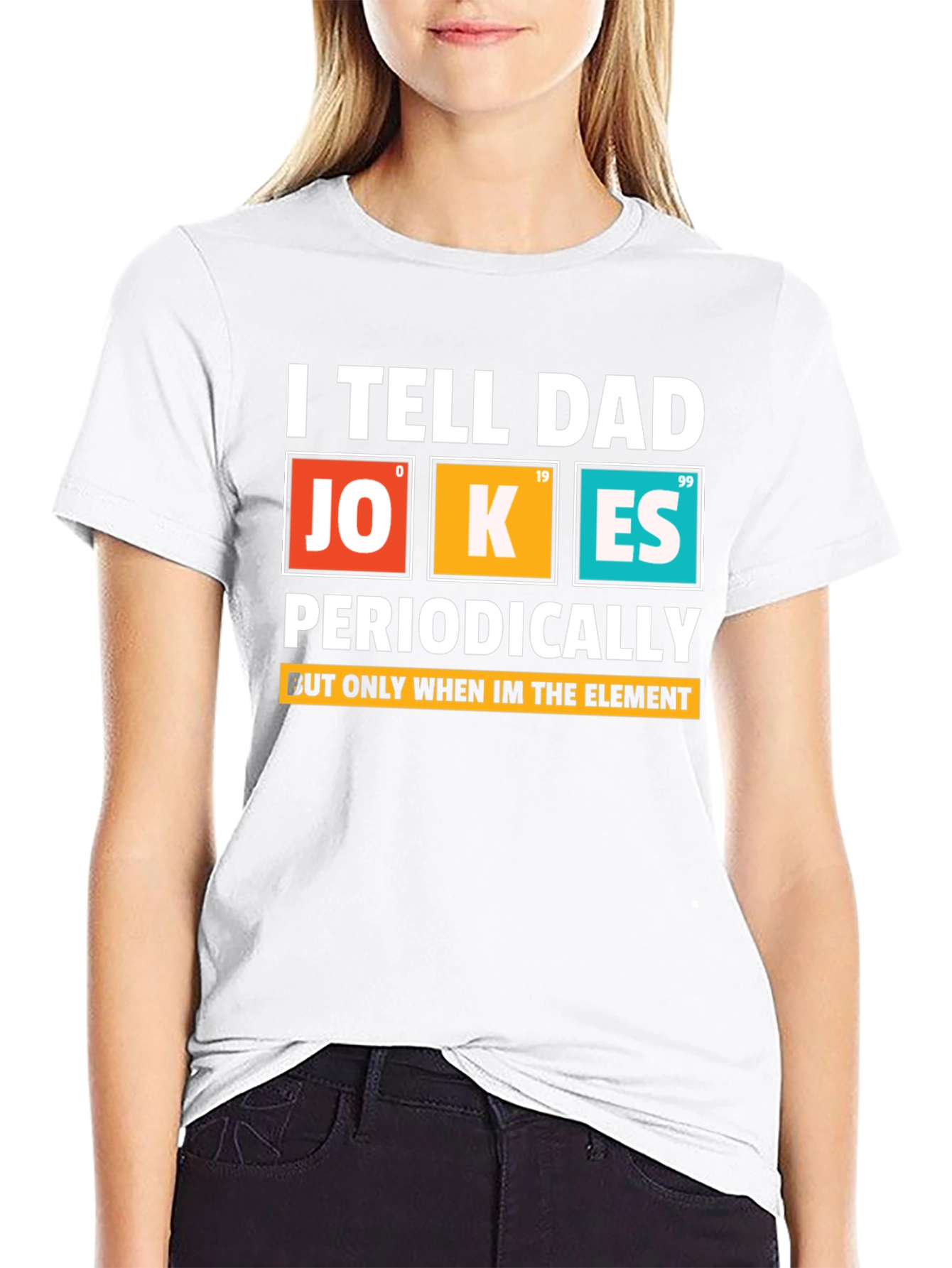 Black Dad Jokes Periodically T-Shirt, Science Humor view 9