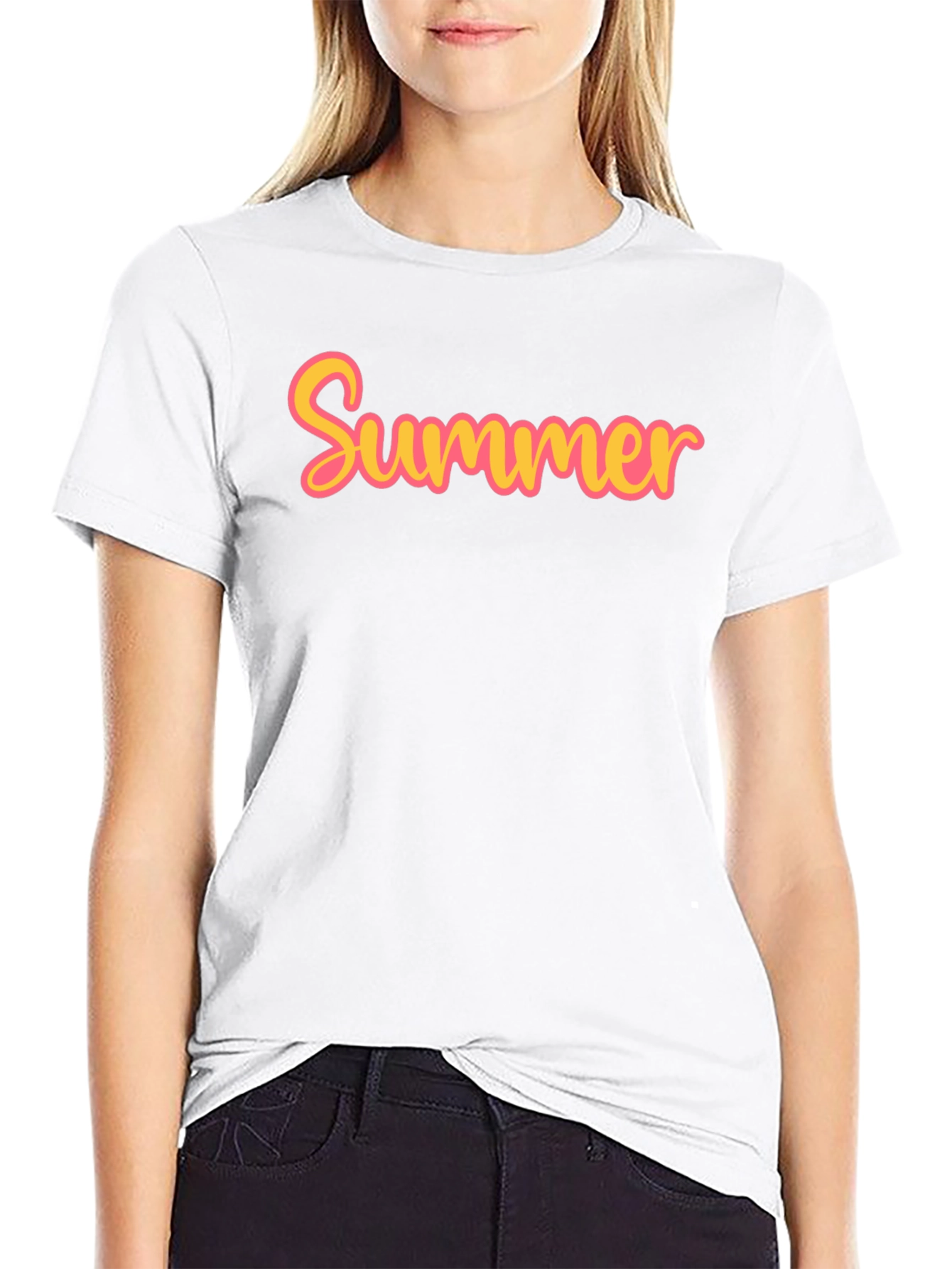 Black Summer Graphic T-Shirt - Casual Cotton Tee view 9