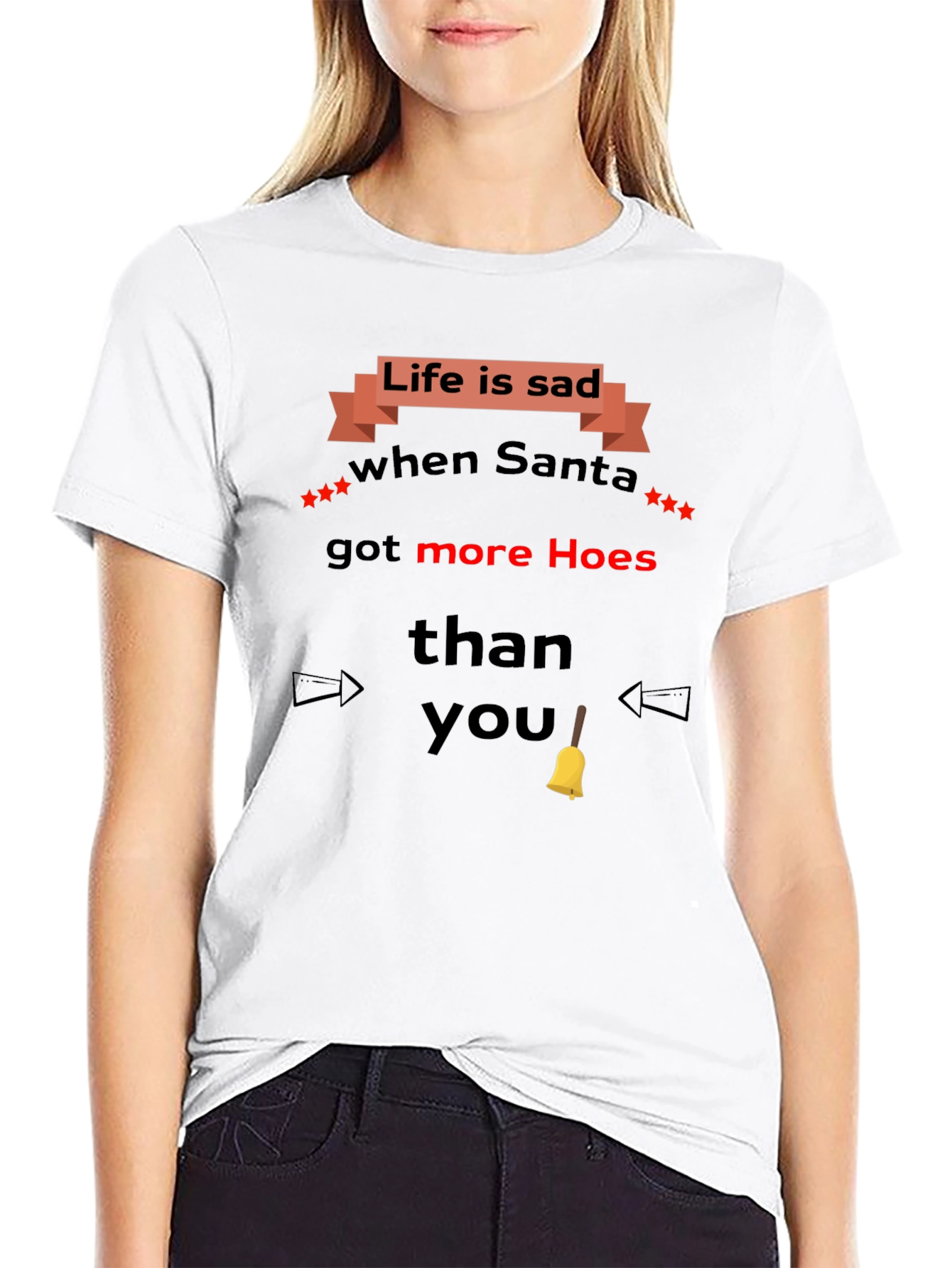Black Life is Sad Santa T-Shirt view 9