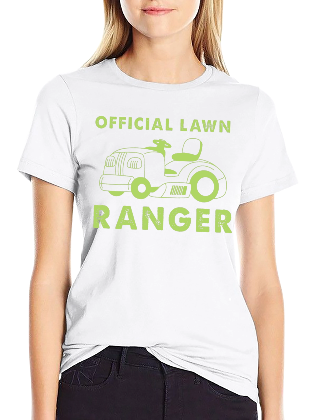 Black Official Lawn Ranger T-Shirt - Lawn Mower Design view 9