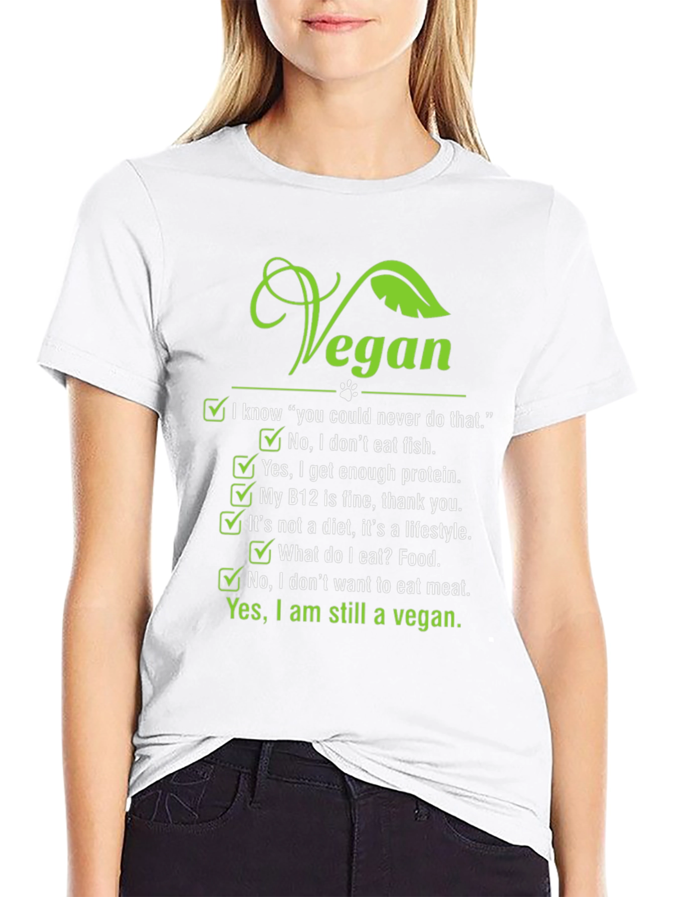 Black Vegan Lifestyle T-Shirt view 9