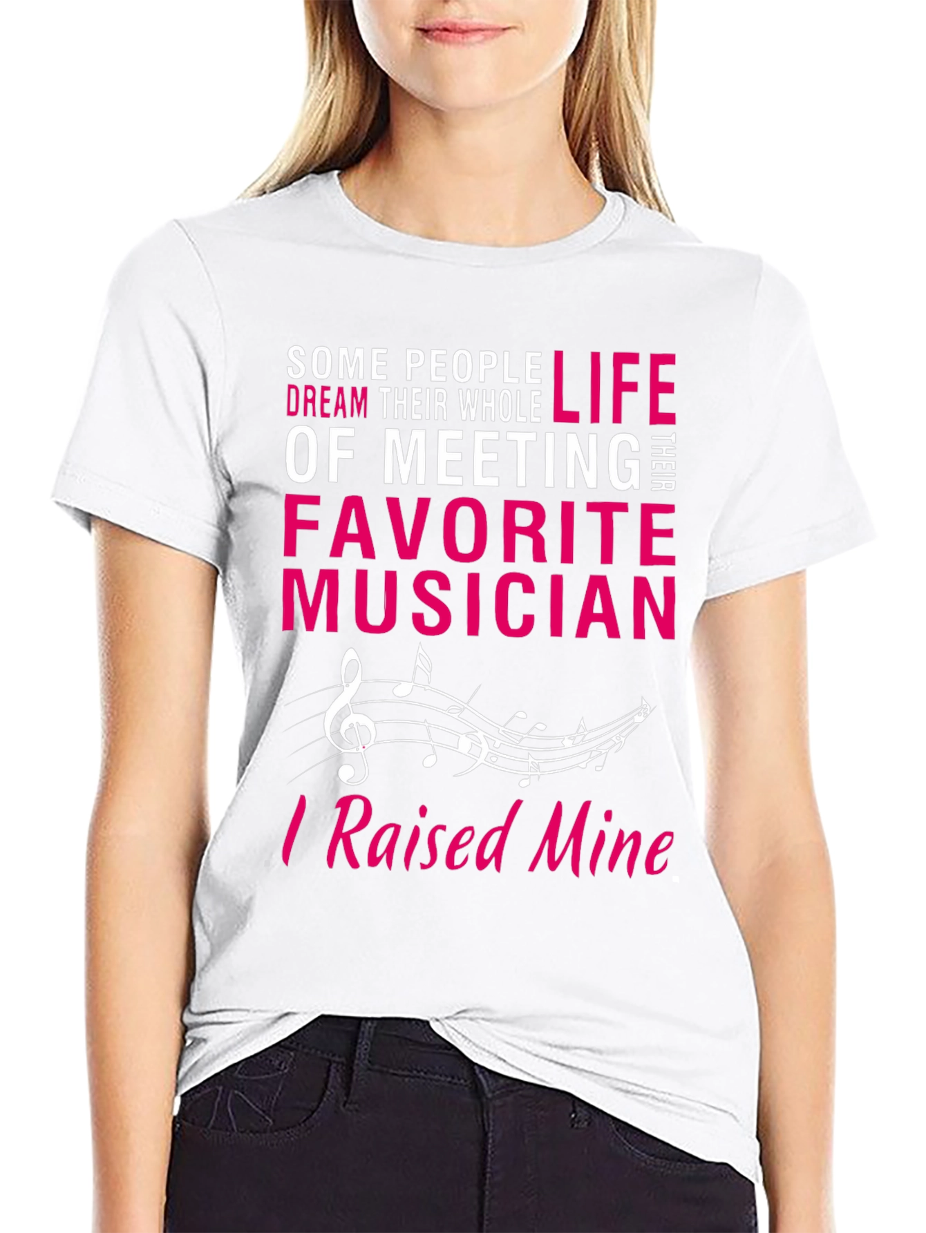 Black Proud Musician Parent T-Shirt - Raised Mine! view 9
