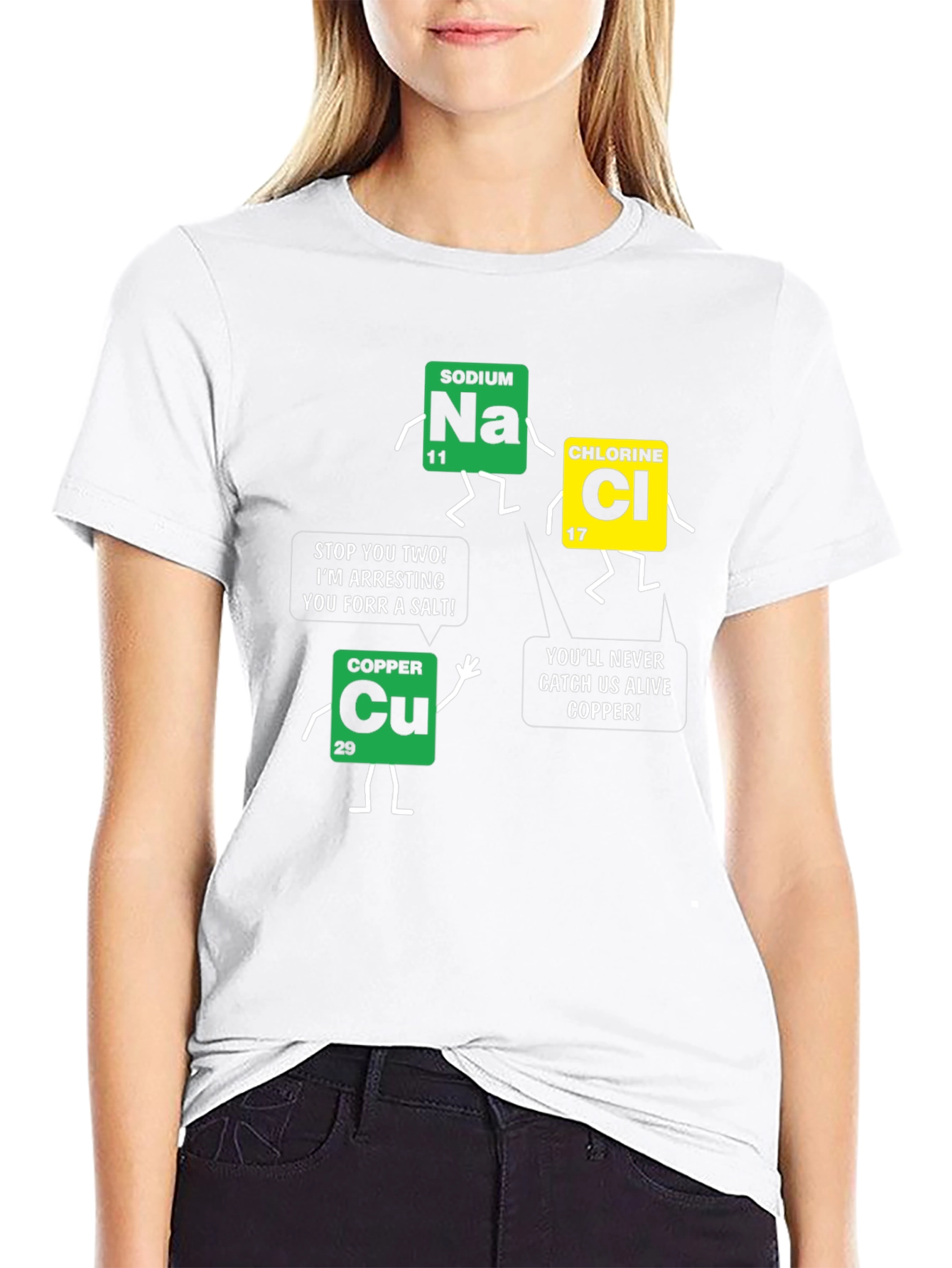 Black Funny Science Chemistry T-Shirt view 9