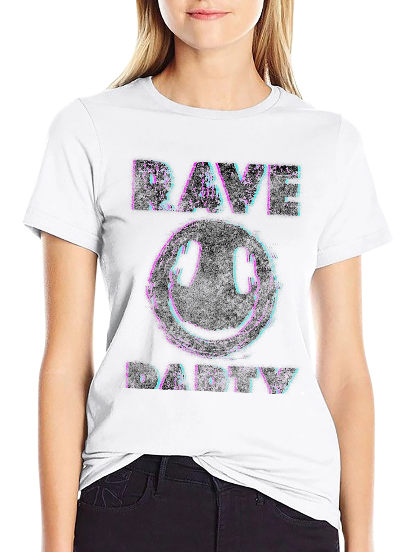 Black Rave Daddy Graphic T-Shirt - Black view 9