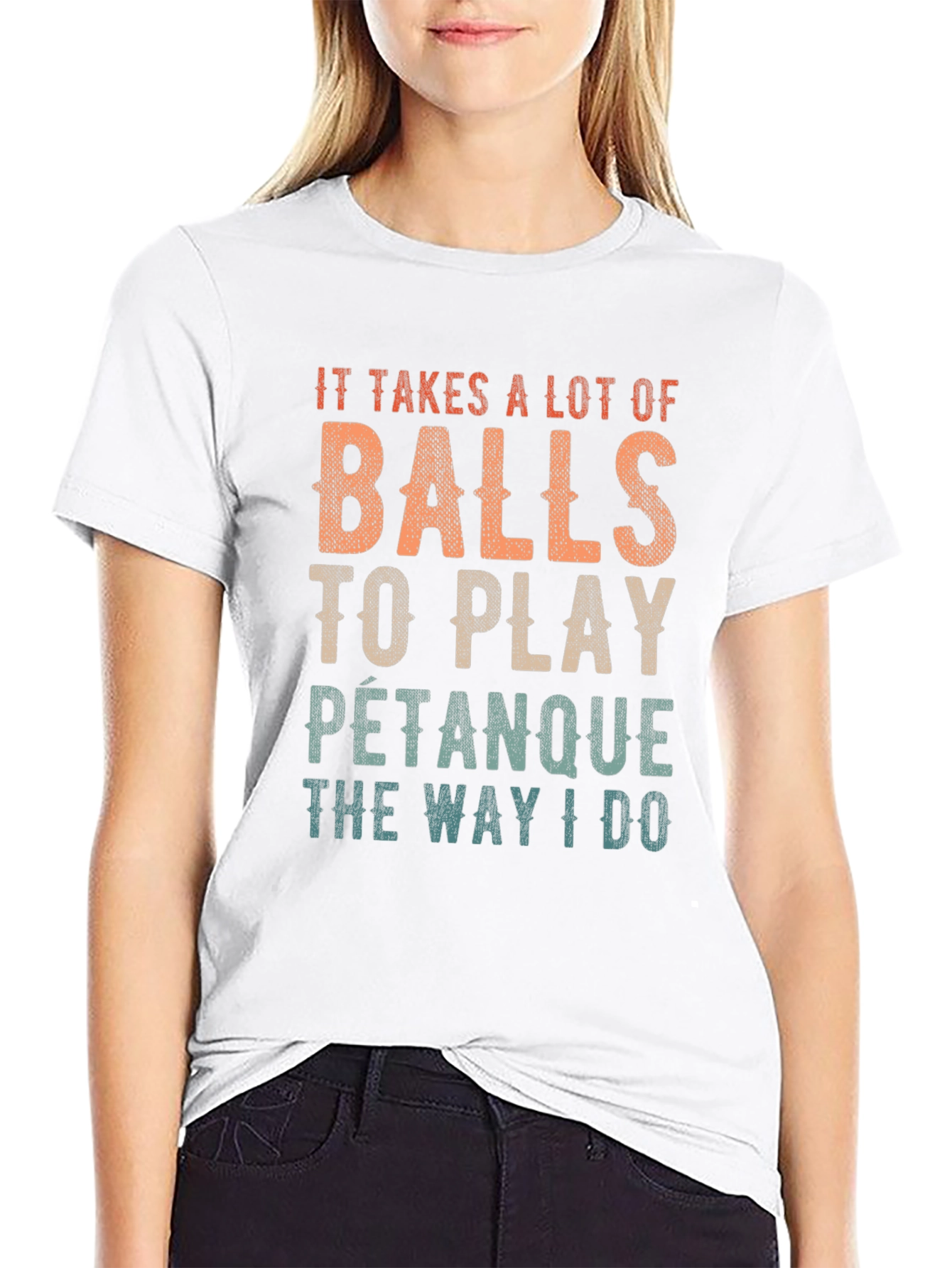 Black Balls to Play Petanque T-Shirt view 9