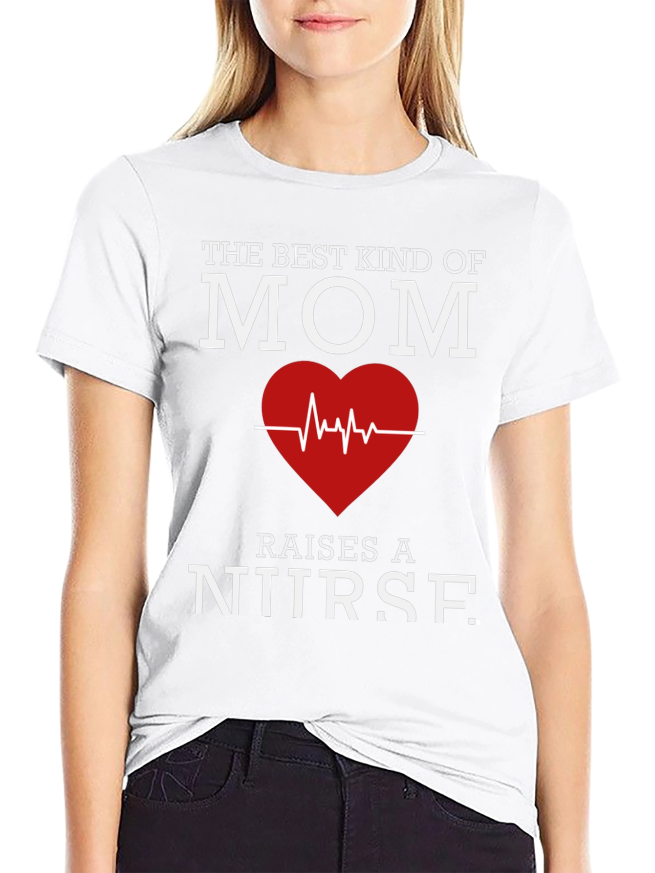 Black Best Kind of Mom Raises a Nurse T-Shirt view 9