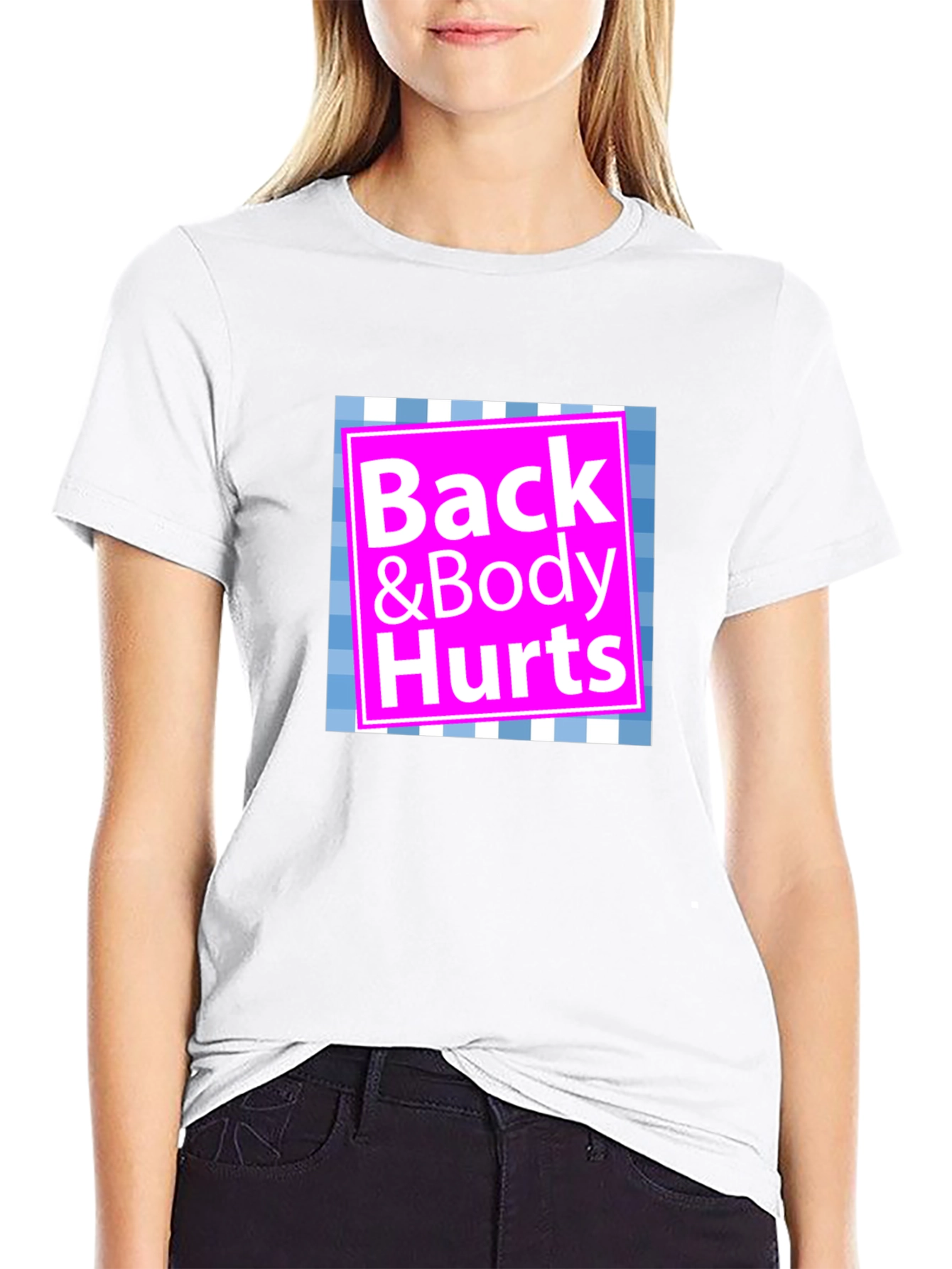 Black Back & Body Hurts Graphic T-Shirt view 9