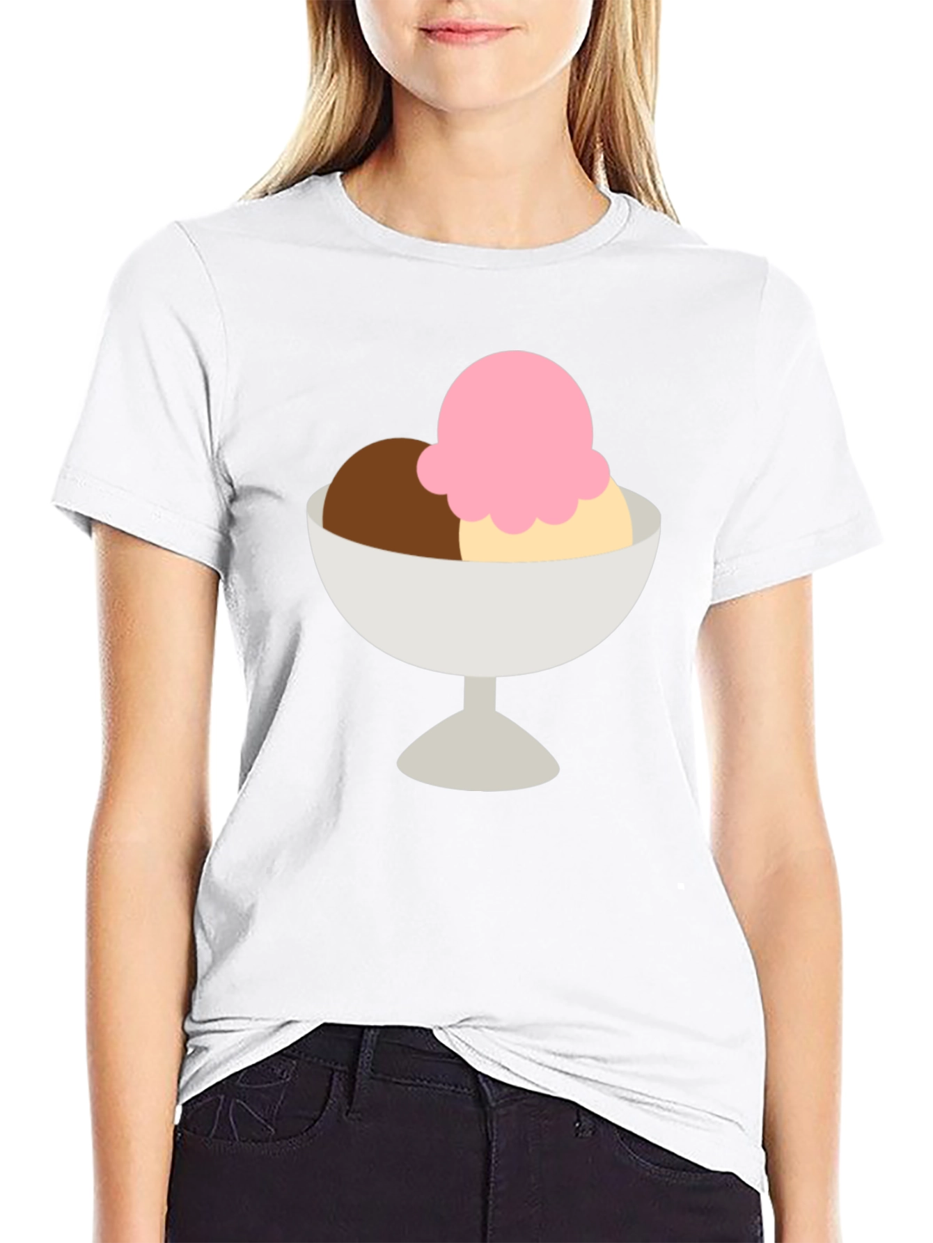 Black Ice Cream T-Shirt - Dessert Graphic Tee view 9