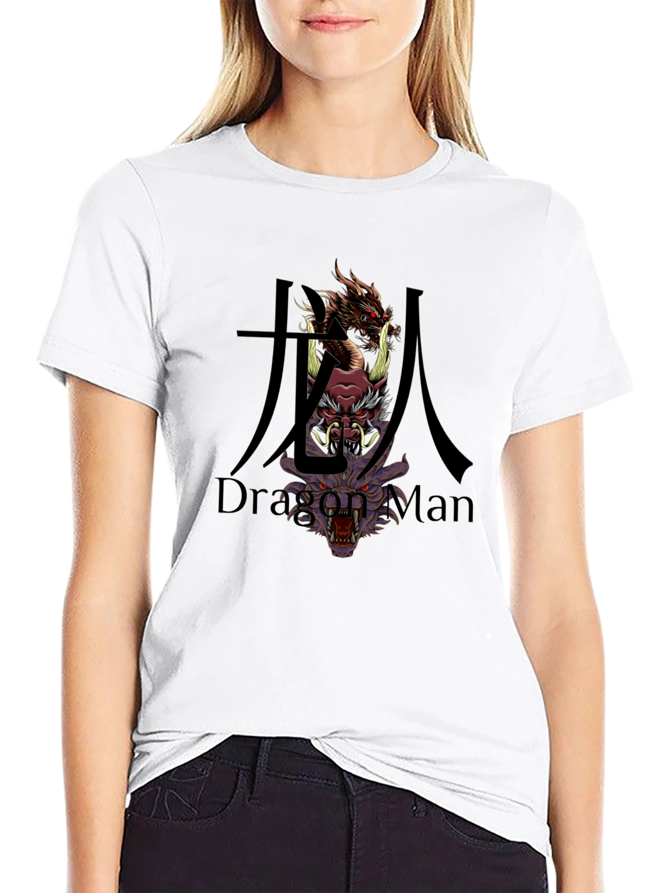 Black Dragon Man Graphic T-Shirt view 9