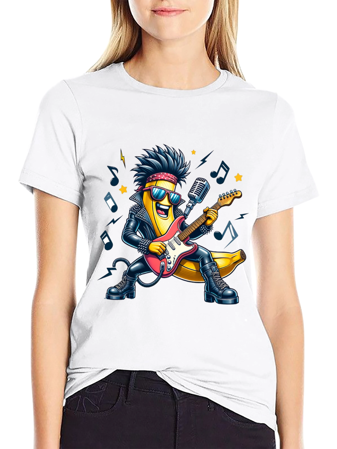 Black Rockstar Banana T-Shirt view 9