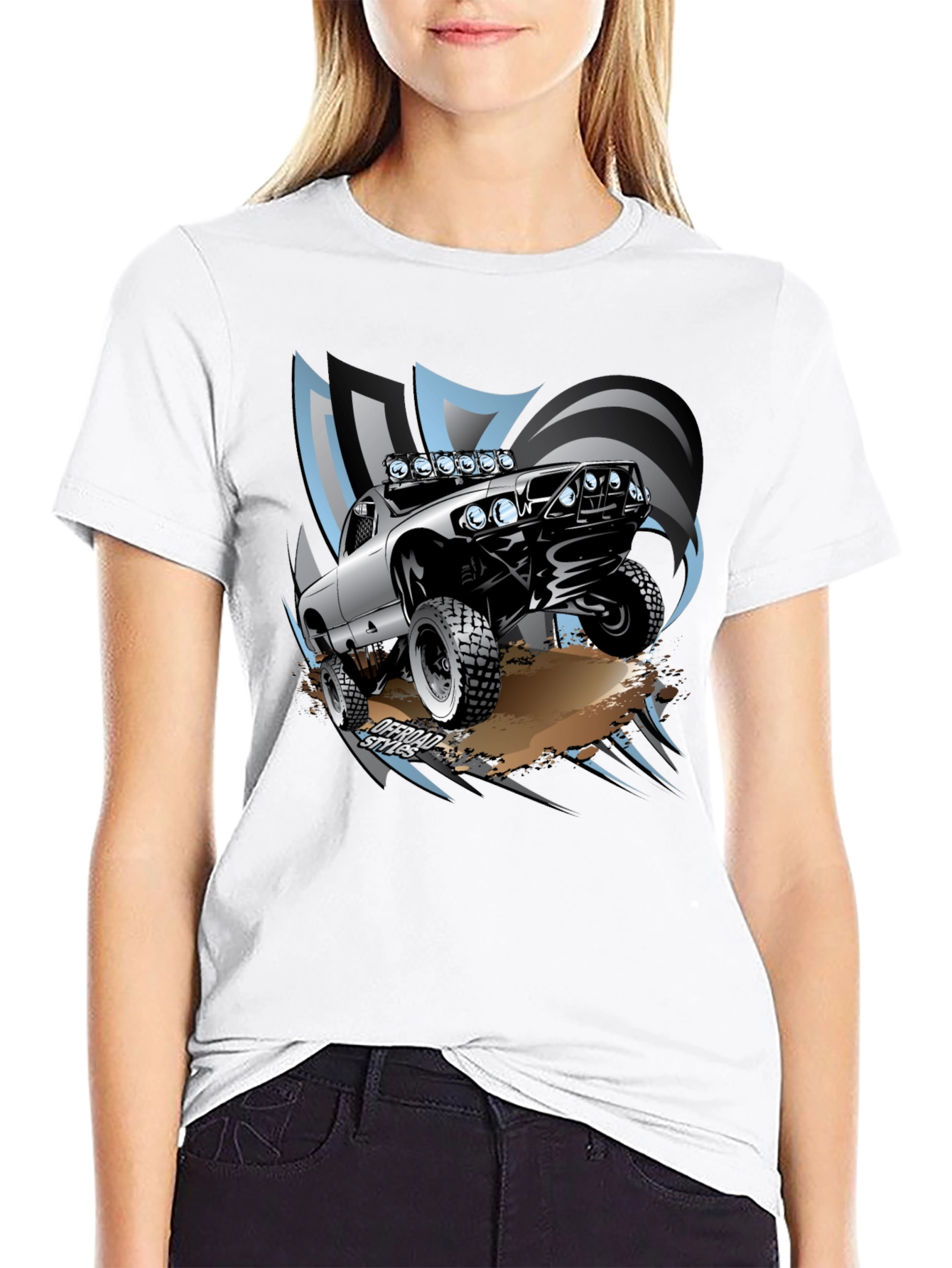 Black Off-Road Truck Graphic Tee - Black view 9