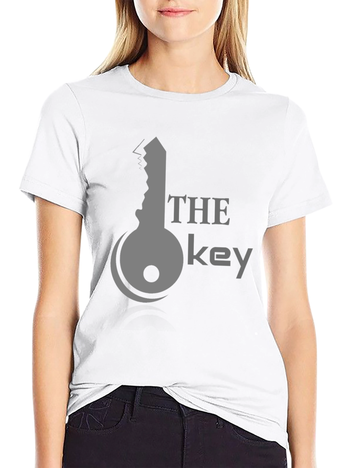 Black The Key Graphic Tee - Stylish Black Cotton T-Shirt view 9
