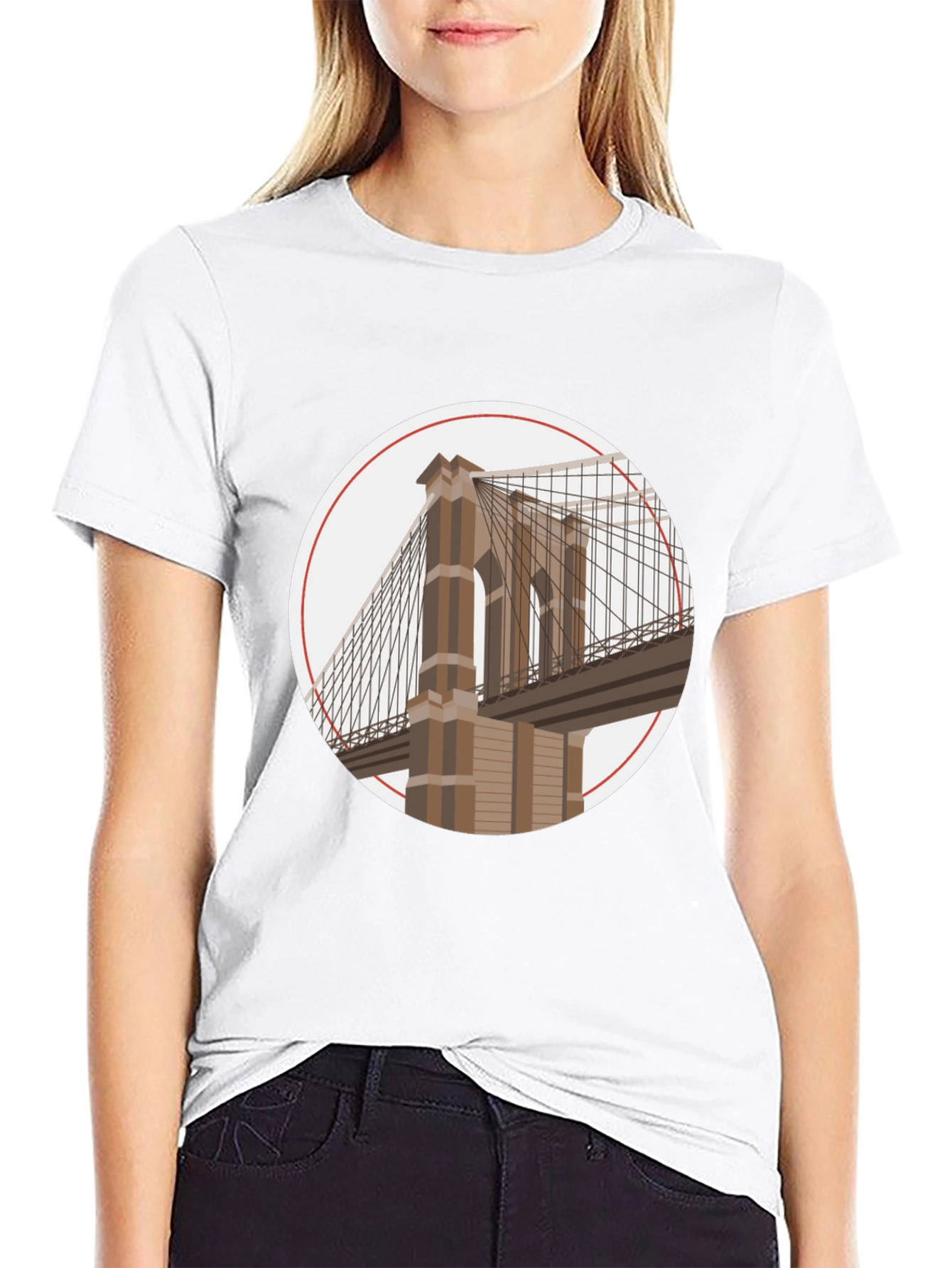 Black Brooklyn Bridge Graphic Tee - Urban Style view 9