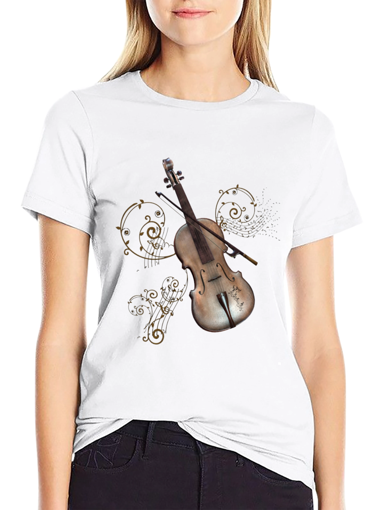 Black Violin Graphic Tee - Music Lover's T-Shirt view 9