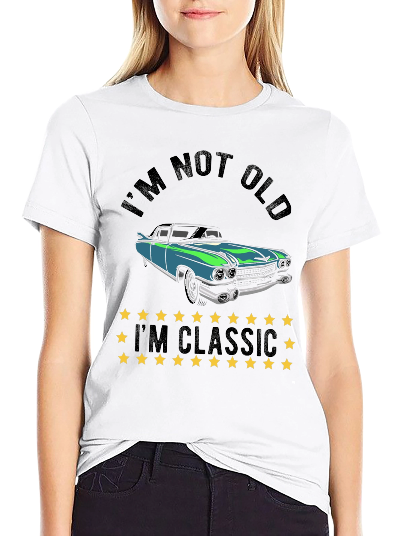 Black I'm Not Old I'm Classic Car T-Shirt view 9
