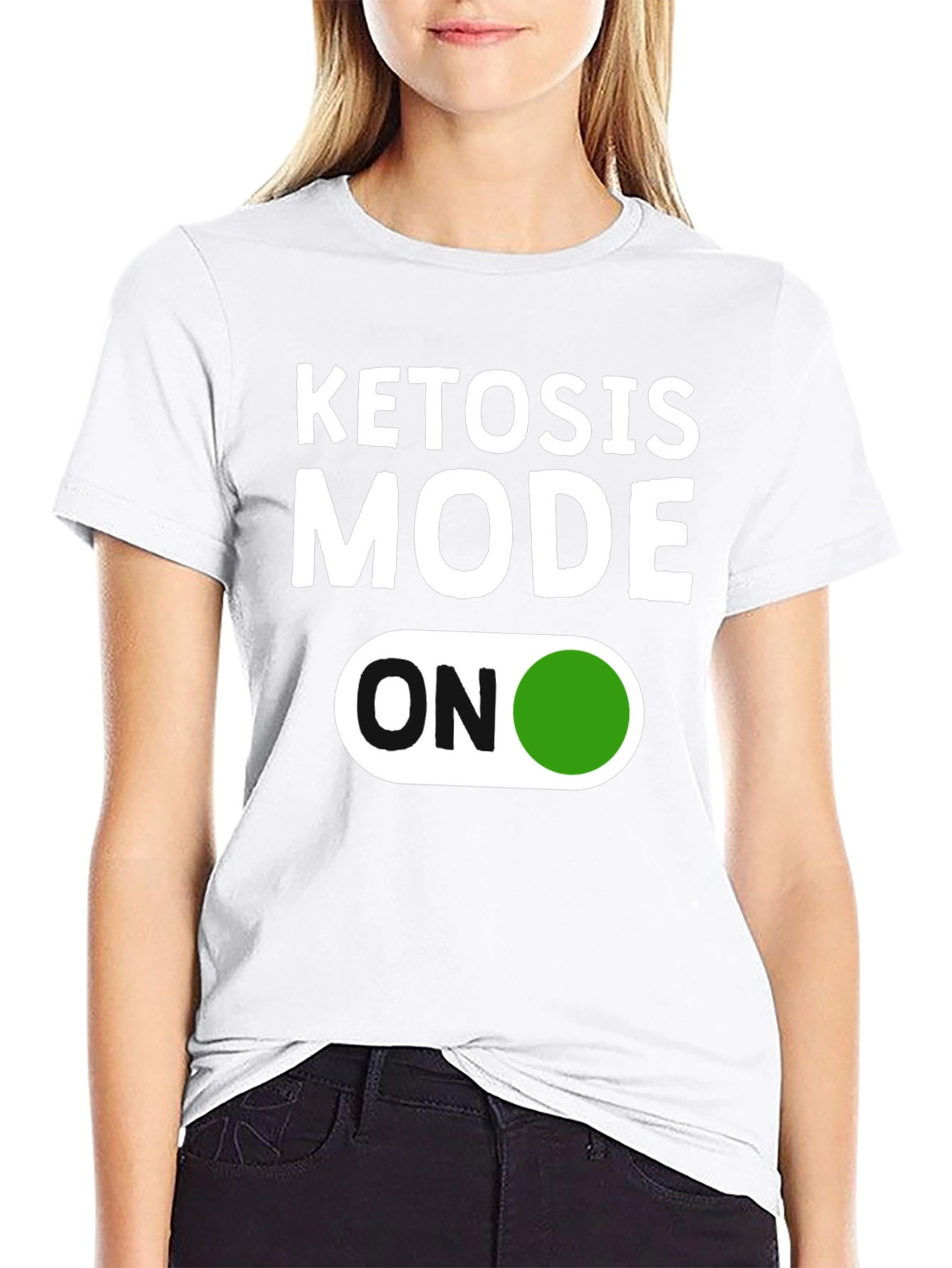 Black Ketosis Mode ON - Novelty Graphic T-Shirt view 9