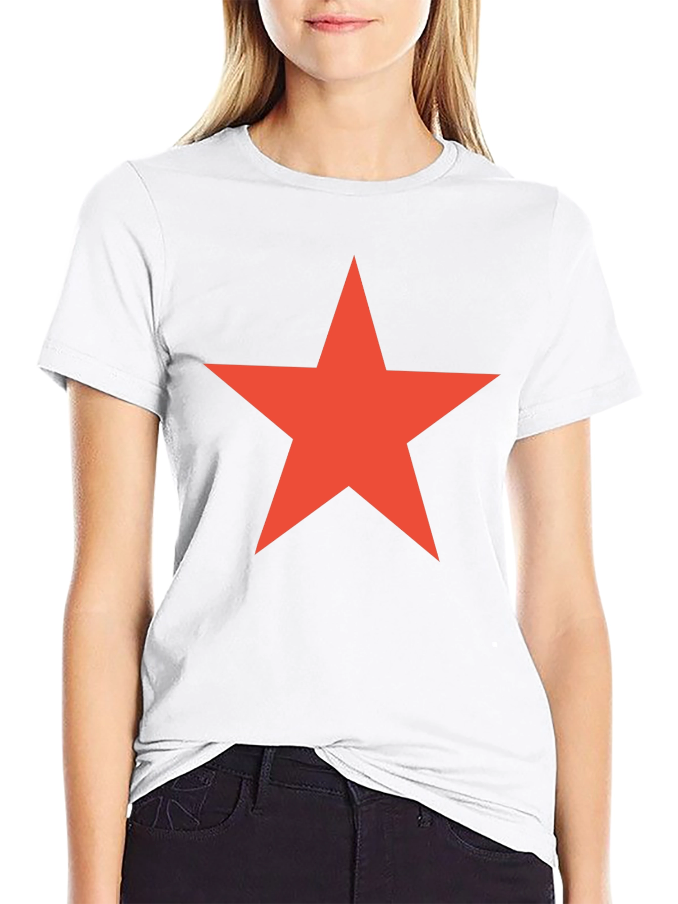 Black Red Star Graphic Tee - Classic Cool view 9