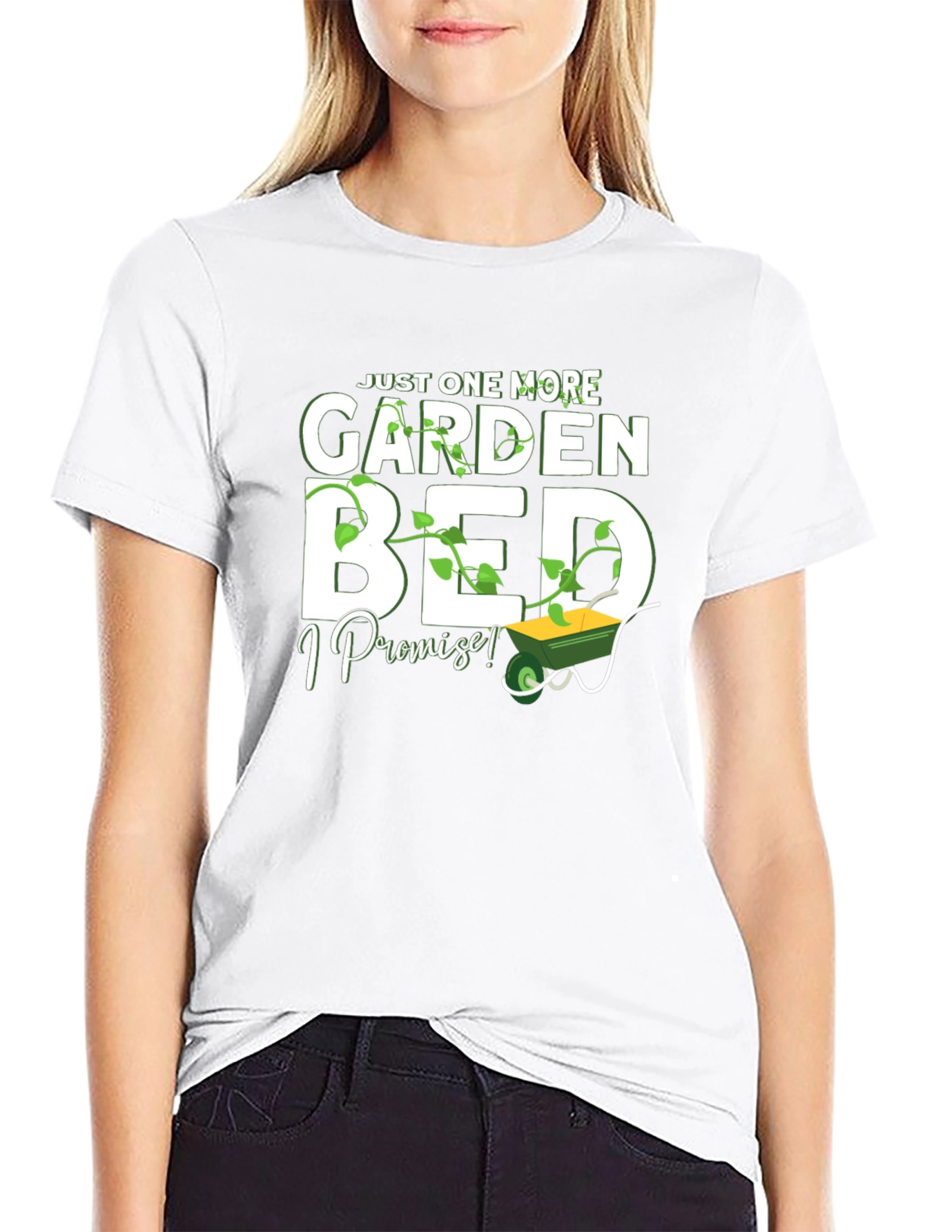 Black Just One More Garden Bed T-Shirt view 9
