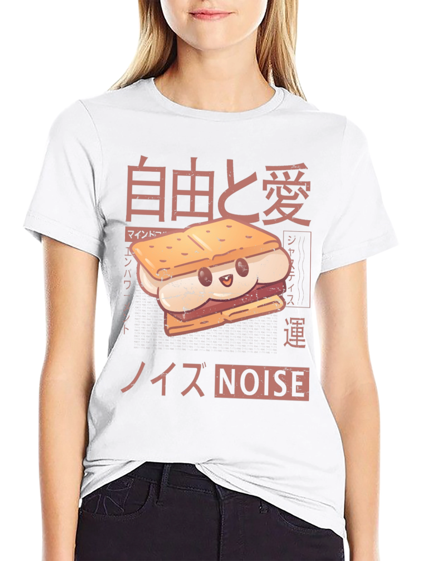 Black S'more Graphic Tee - Kawaii Japanese Style view 9