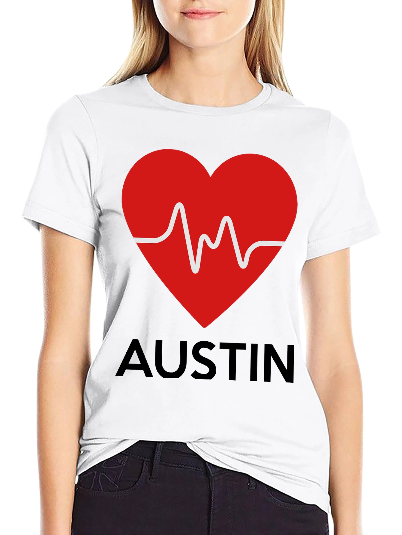 Austin Heartbeat T-Shirt - Stylish Graphic Tee - 9
