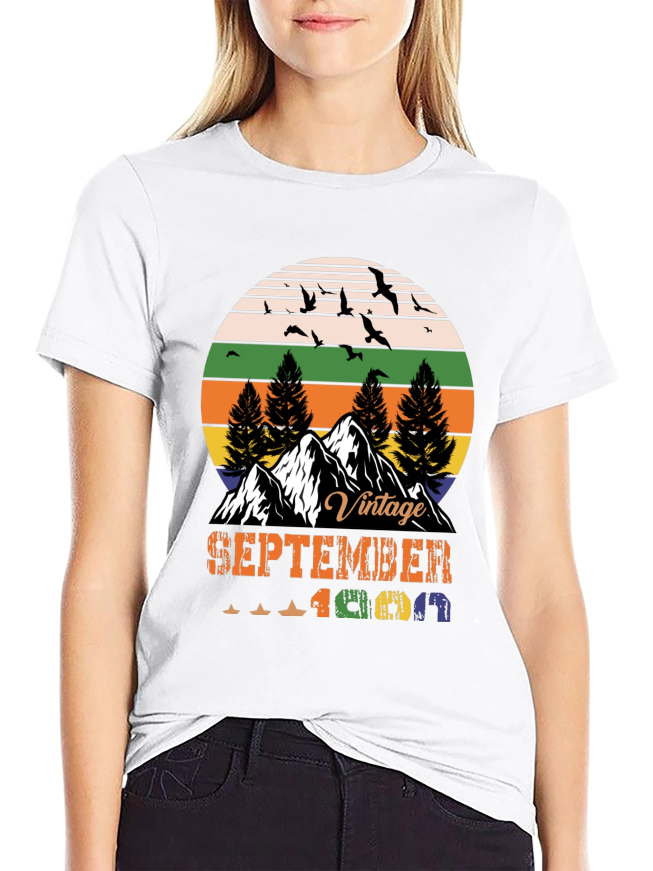 Black Vintage September 1969 T-Shirt view 9