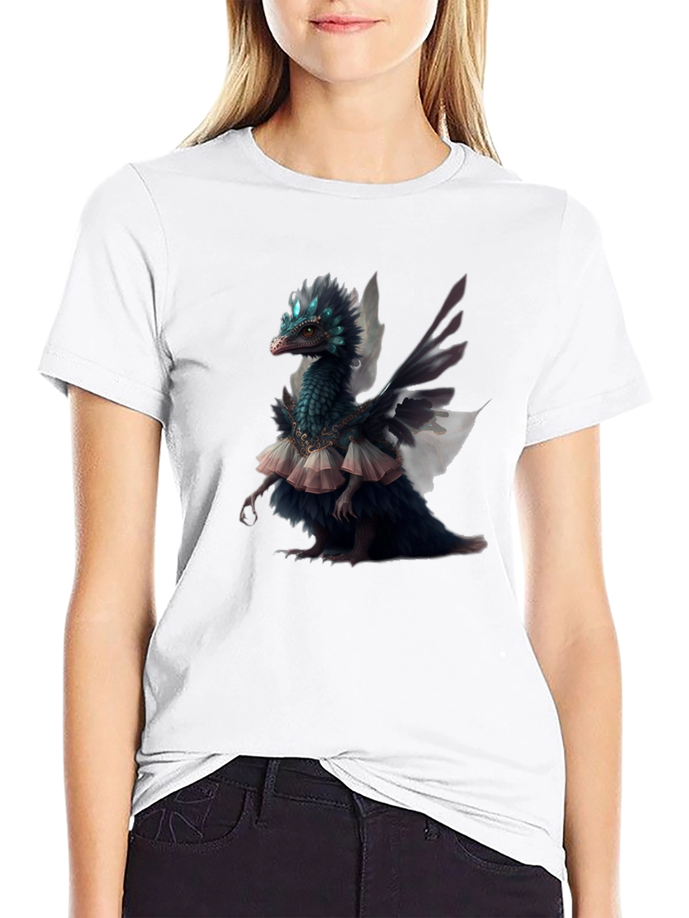 Black Dragon Fairy T-Shirt view 9