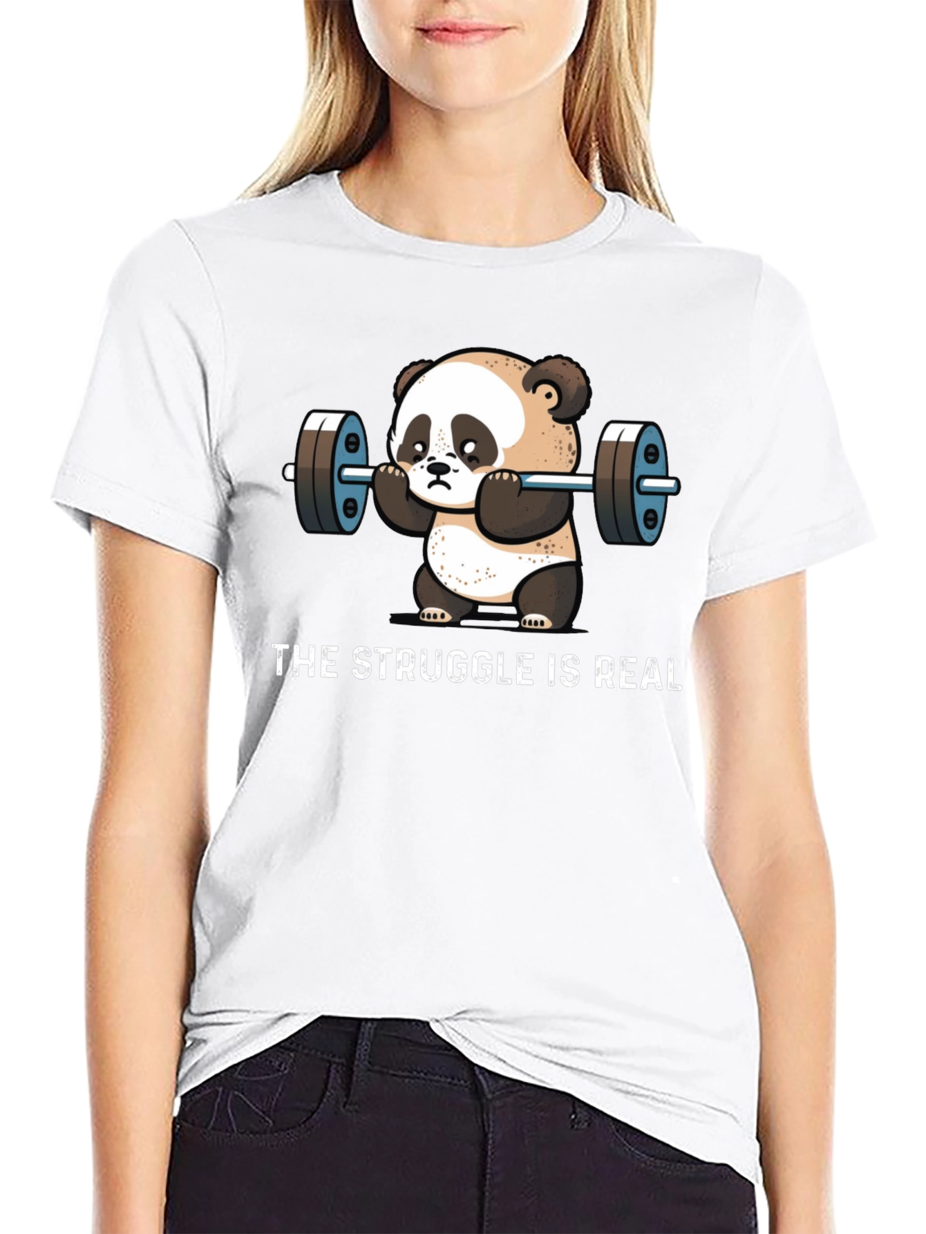 The Struggle is Real Panda T-Shirt - 9