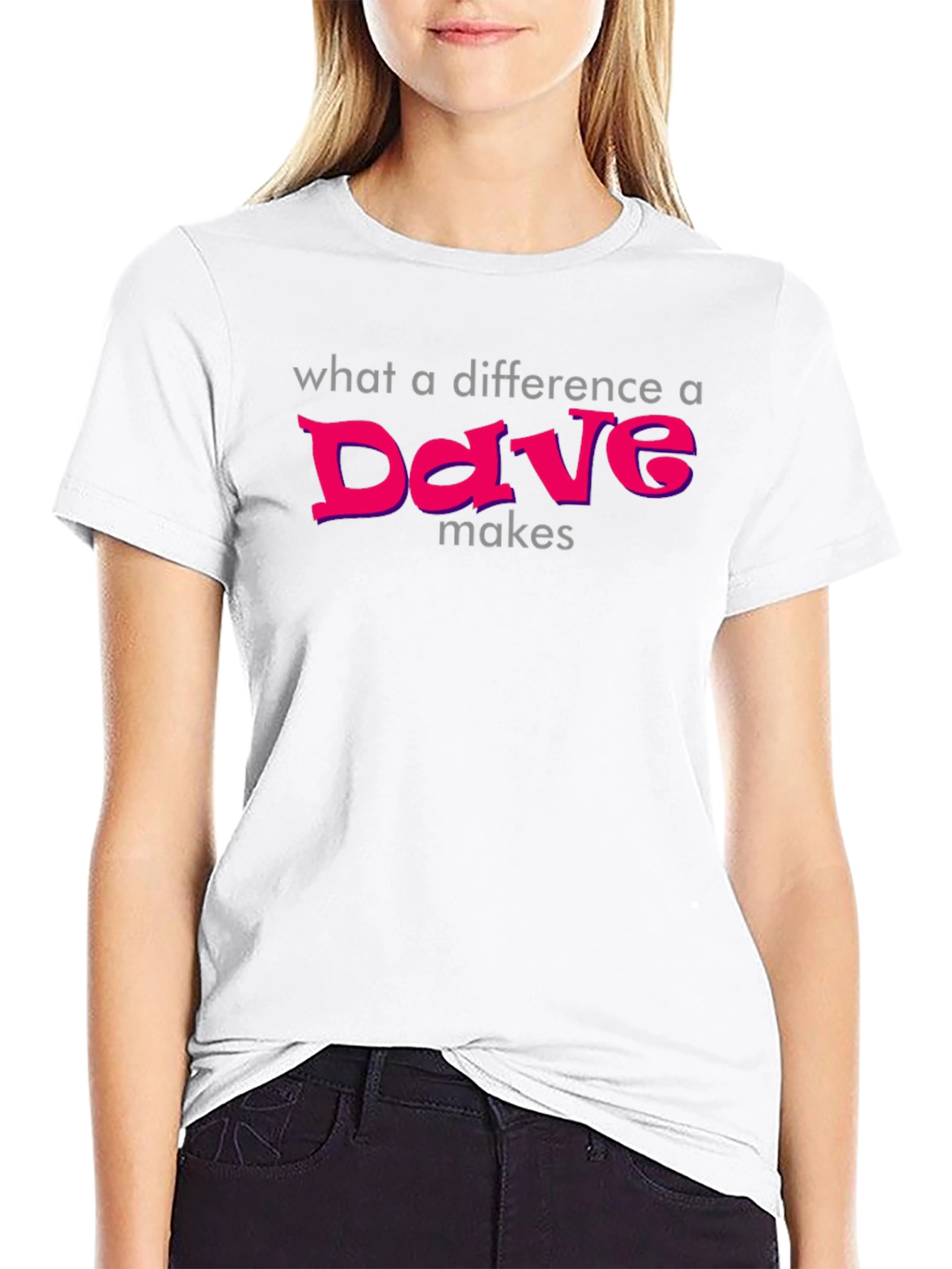 Black Difference a Dave Makes T-Shirt - Soft Cotton Tee view 9