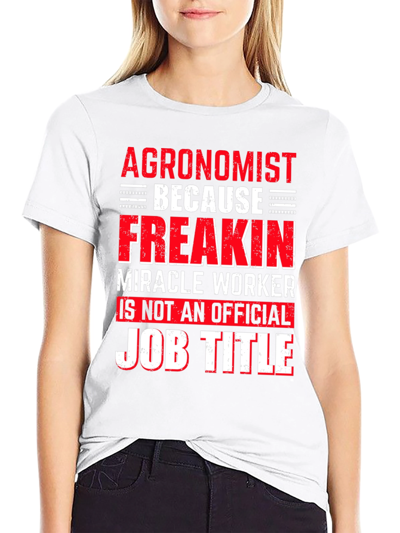Black Agronomist T-Shirt Funny Job Title Graphic Tee view 9