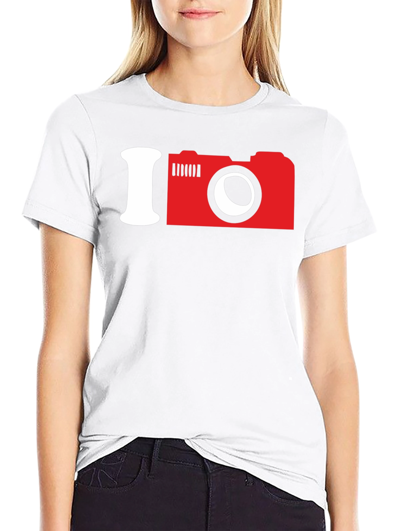 Black I Camera Graphic Tee - Photo Lover Shirt view 9
