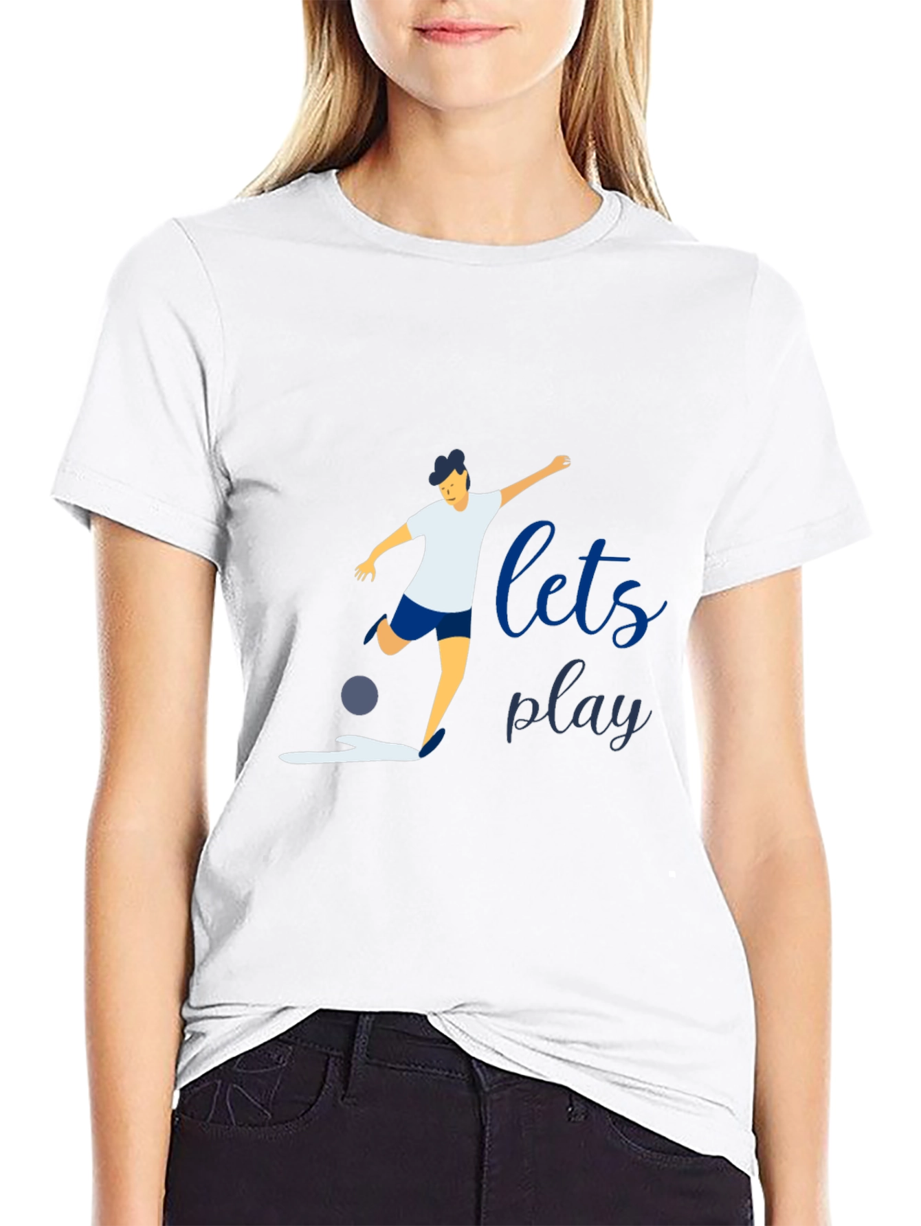 Black Let's Play Graphic Tee - Black Short Sleeve T-Shirt view 9