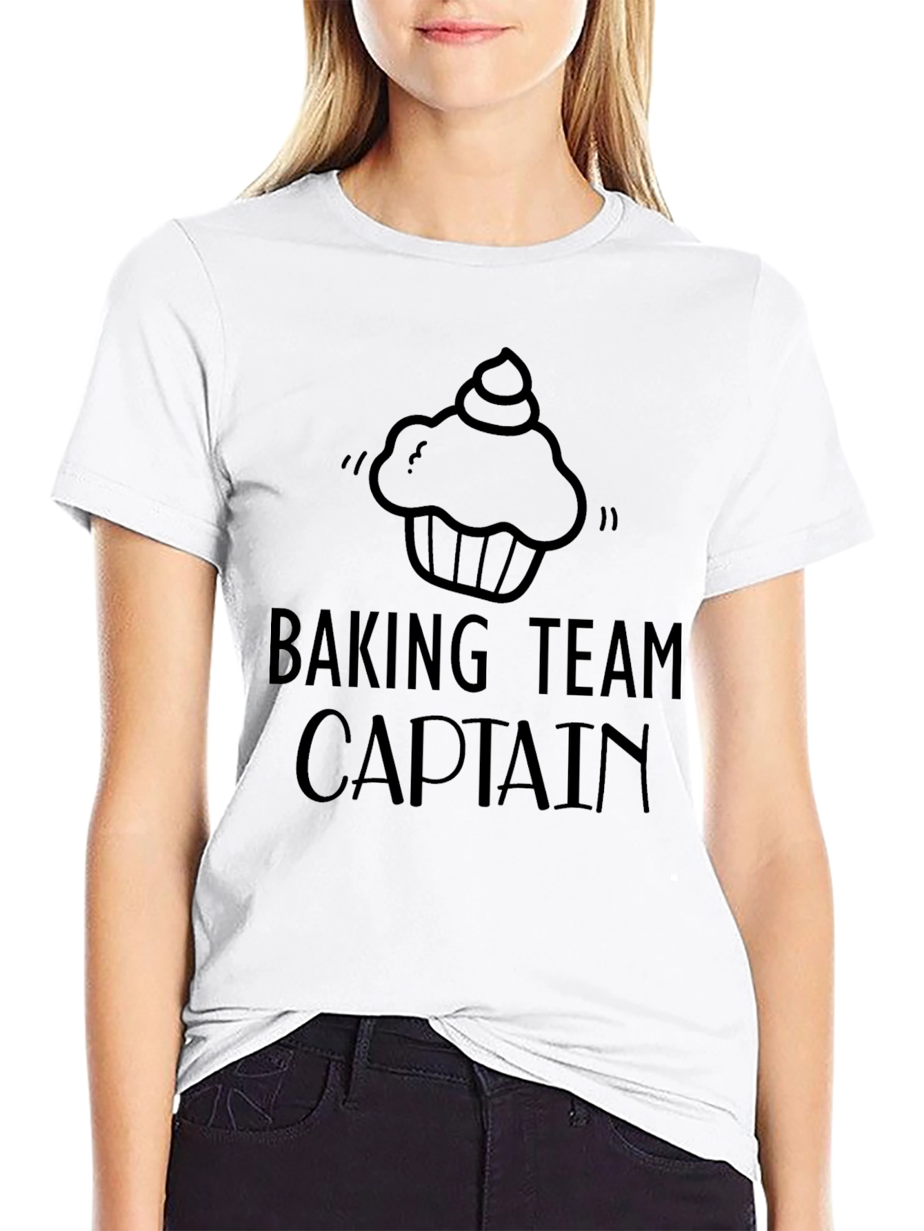Black Baking Team Captain T-Shirt view 9
