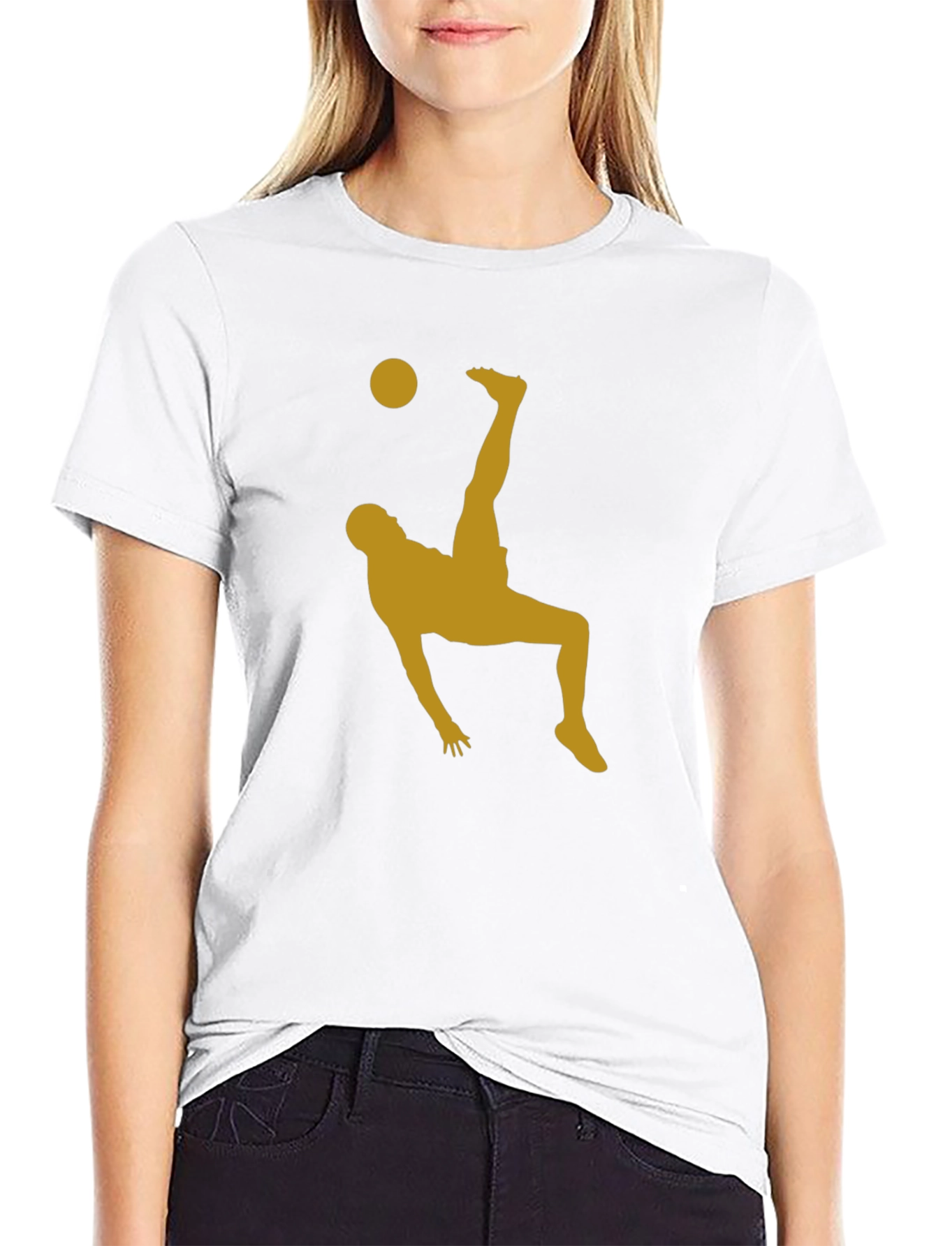 Black Bicycle Kick T-Shirt - Soccer Fan Tee view 9