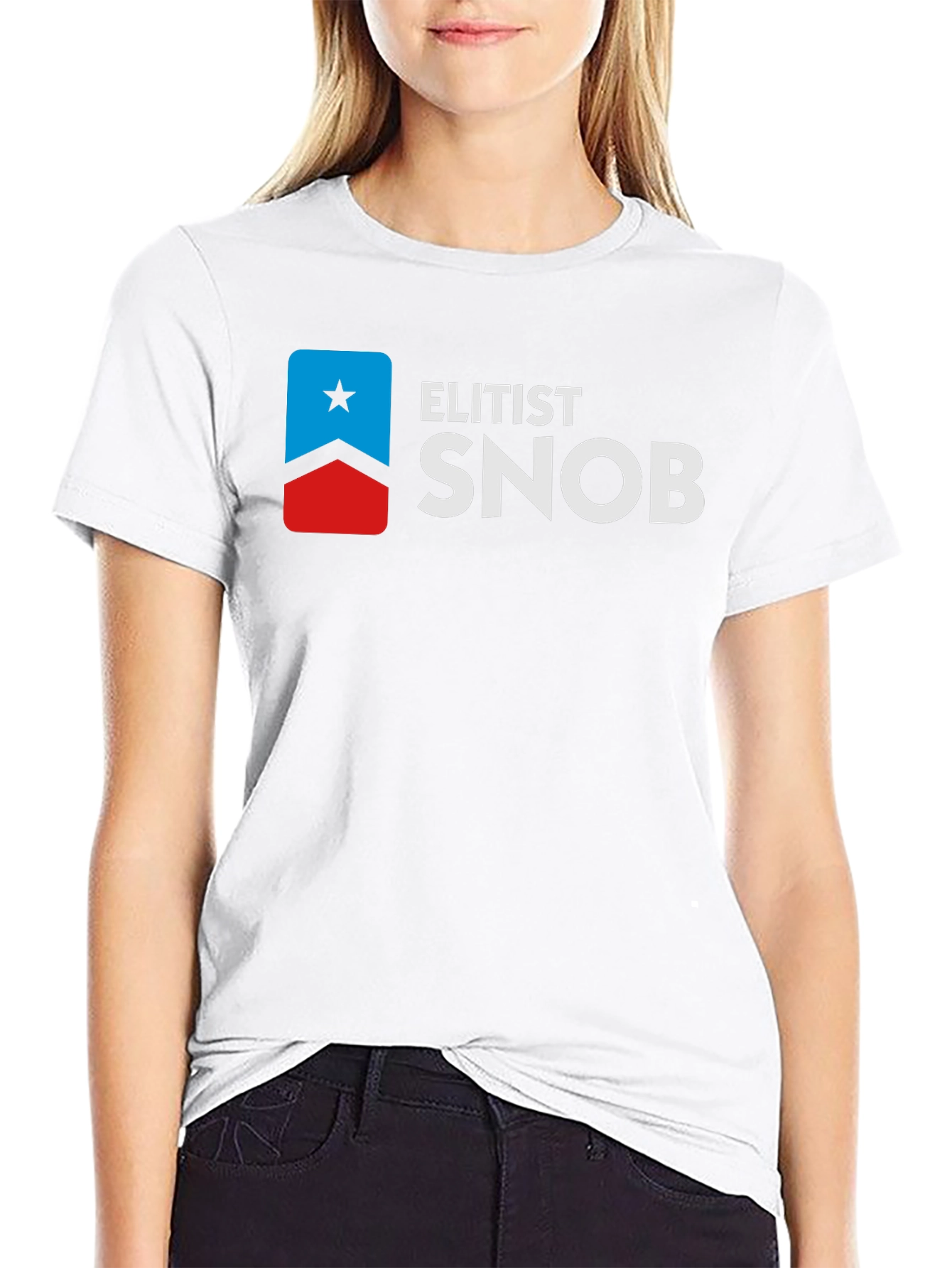 Black Elitist Snob Graphic Tee - Black view 9