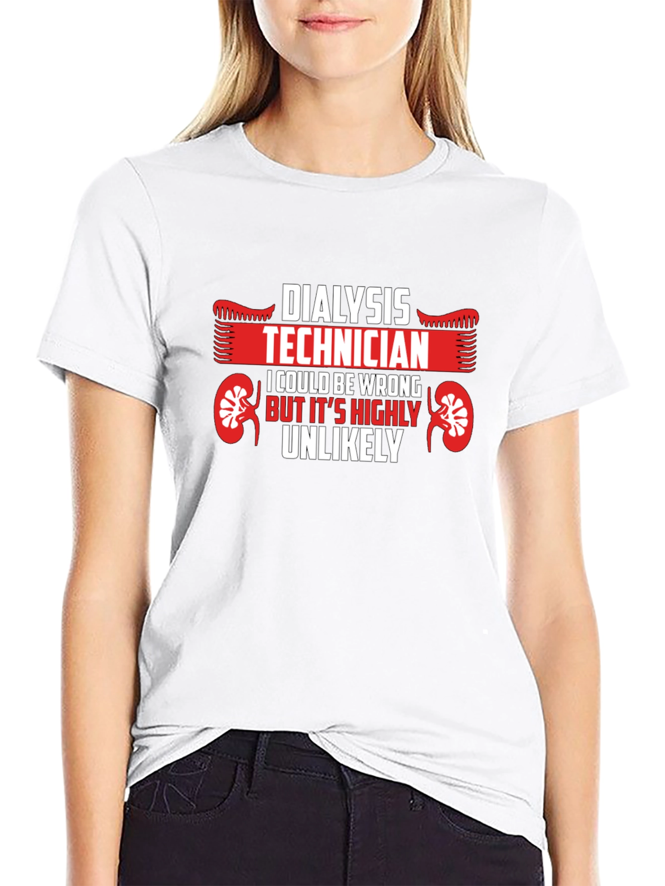 Black Dialysis Technician T-Shirt: Funny & Unique Gift view 9