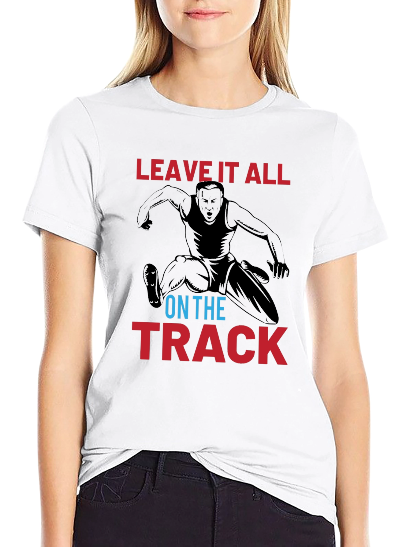Leave it All on the Track Graphic Tee - 9