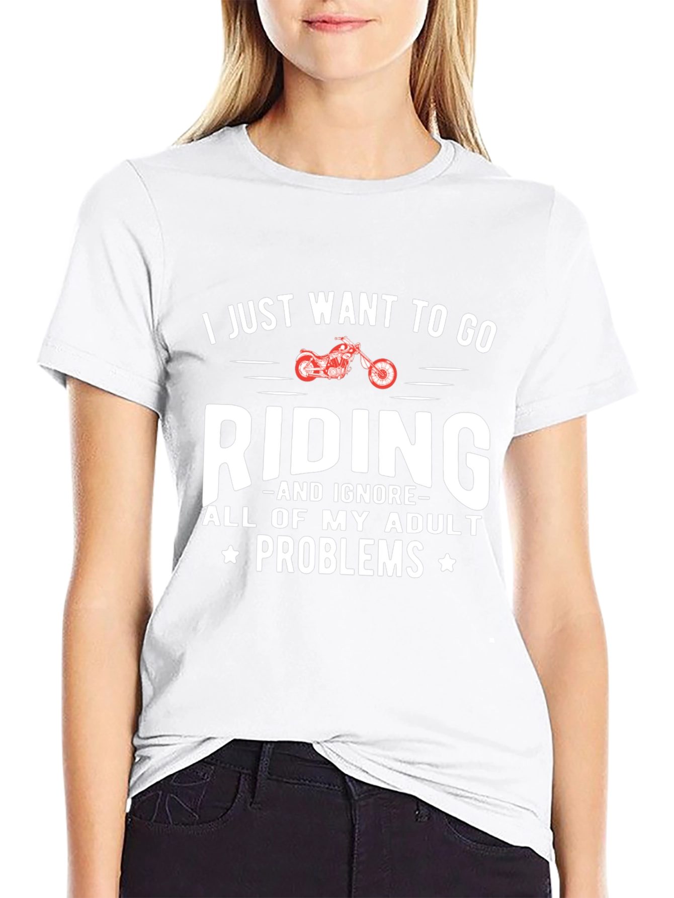 Ride Adult Problems Away Graphic T-Shirt - 9
