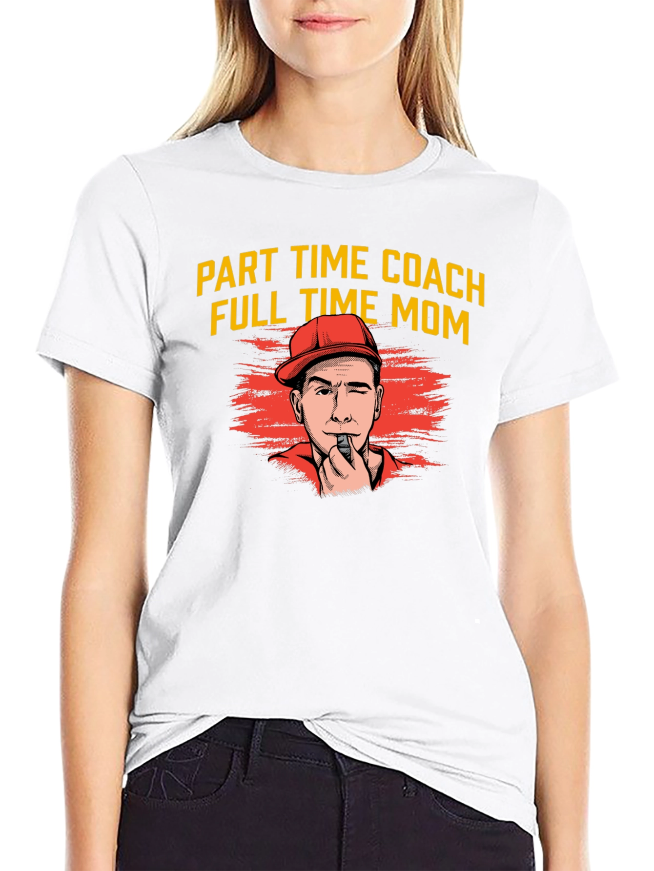 Part Time Coach Full Time Mom T-Shirt - 9
