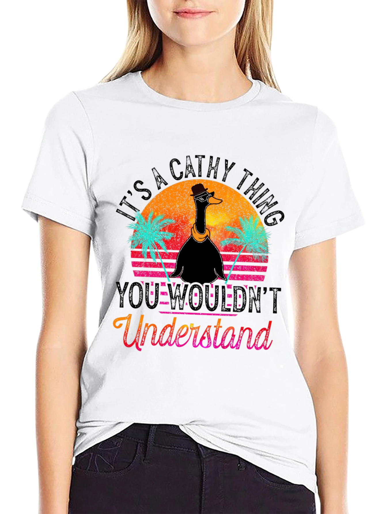 Black It's A Cathy Thing T-Shirt view 9
