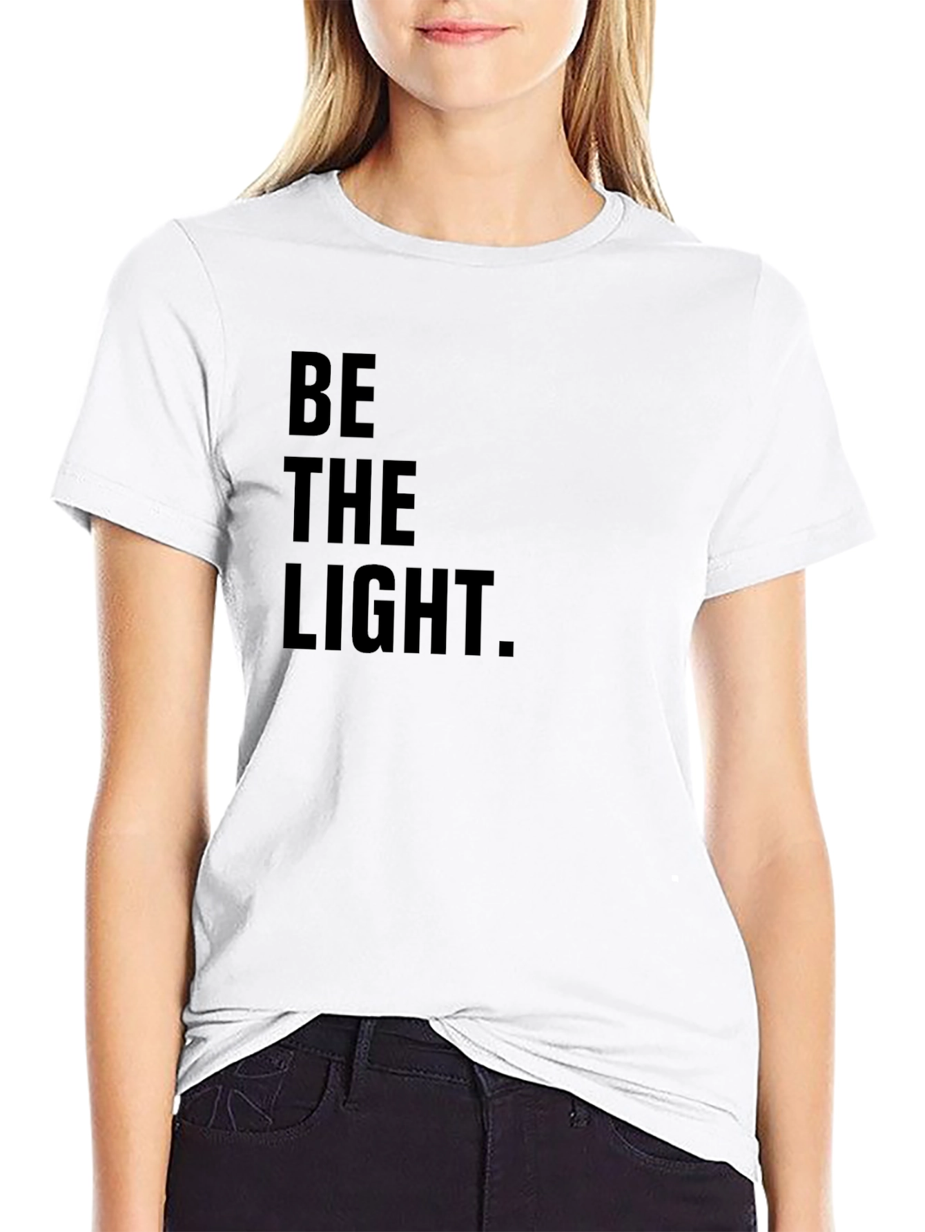 Black Be The Light Graphic T-Shirt - Black view 9