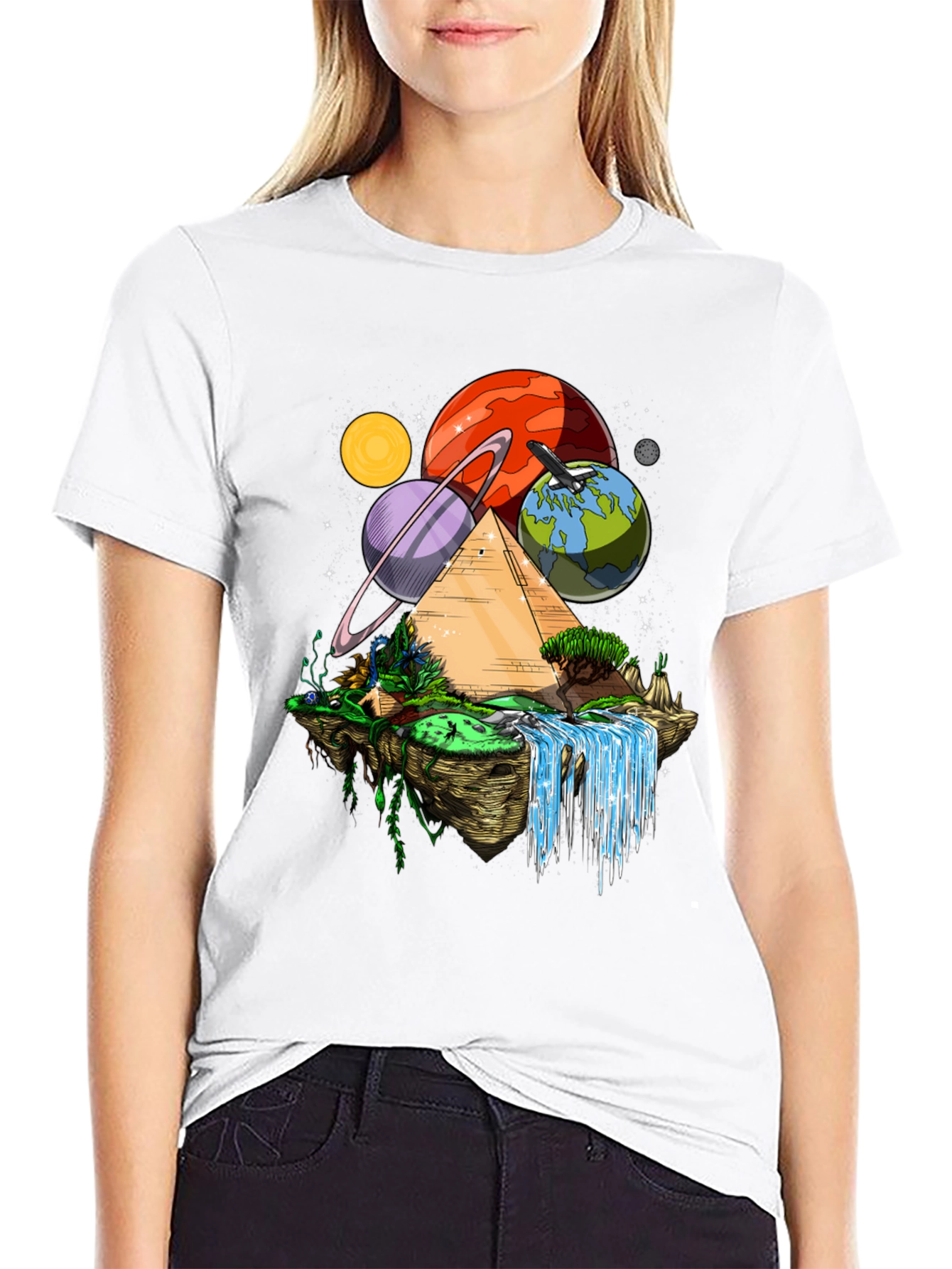 Cosmic Pyramid Black T-Shirt - 9