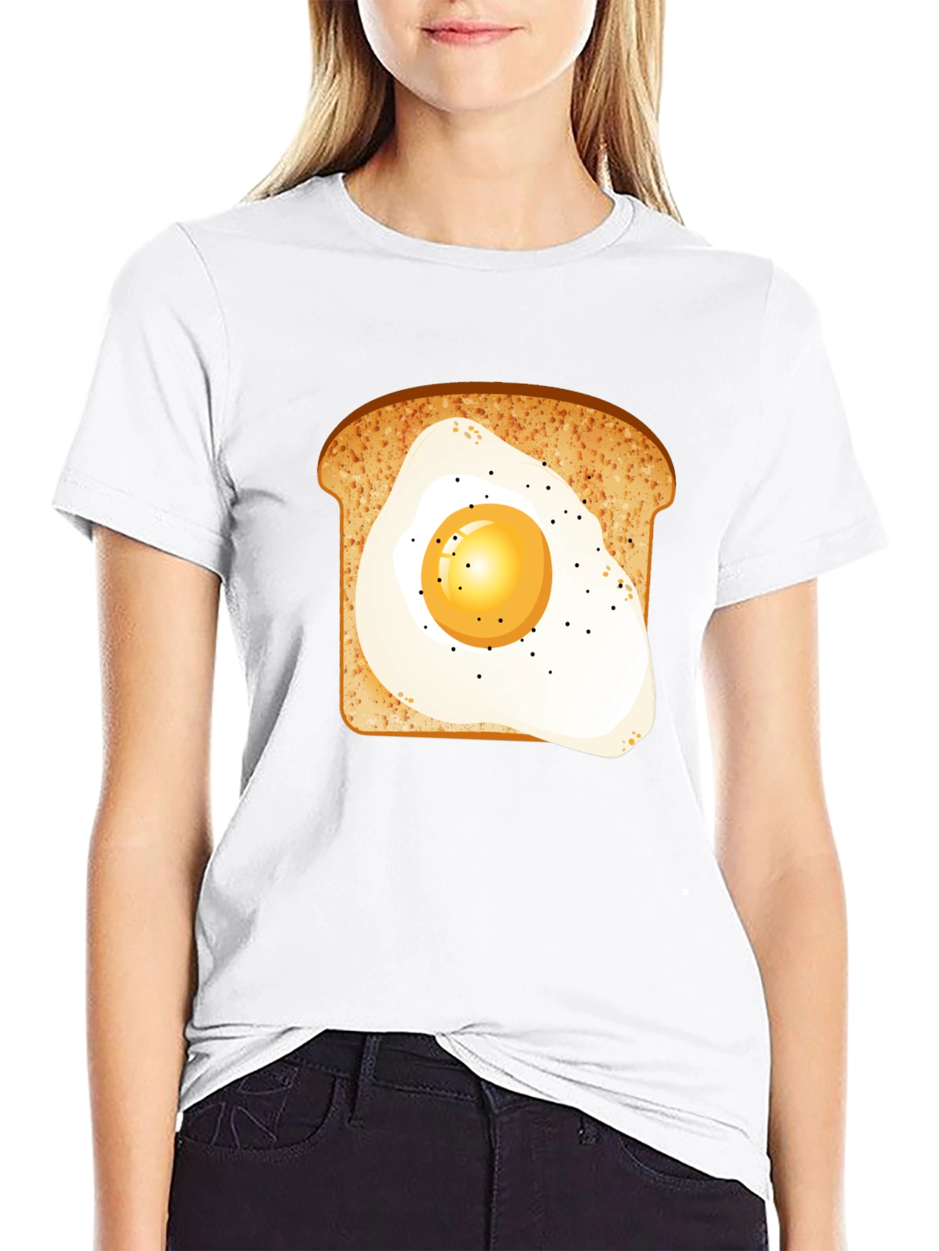 Breakfast Tee: Egg-on-Toast Graphic T-Shirt - 9