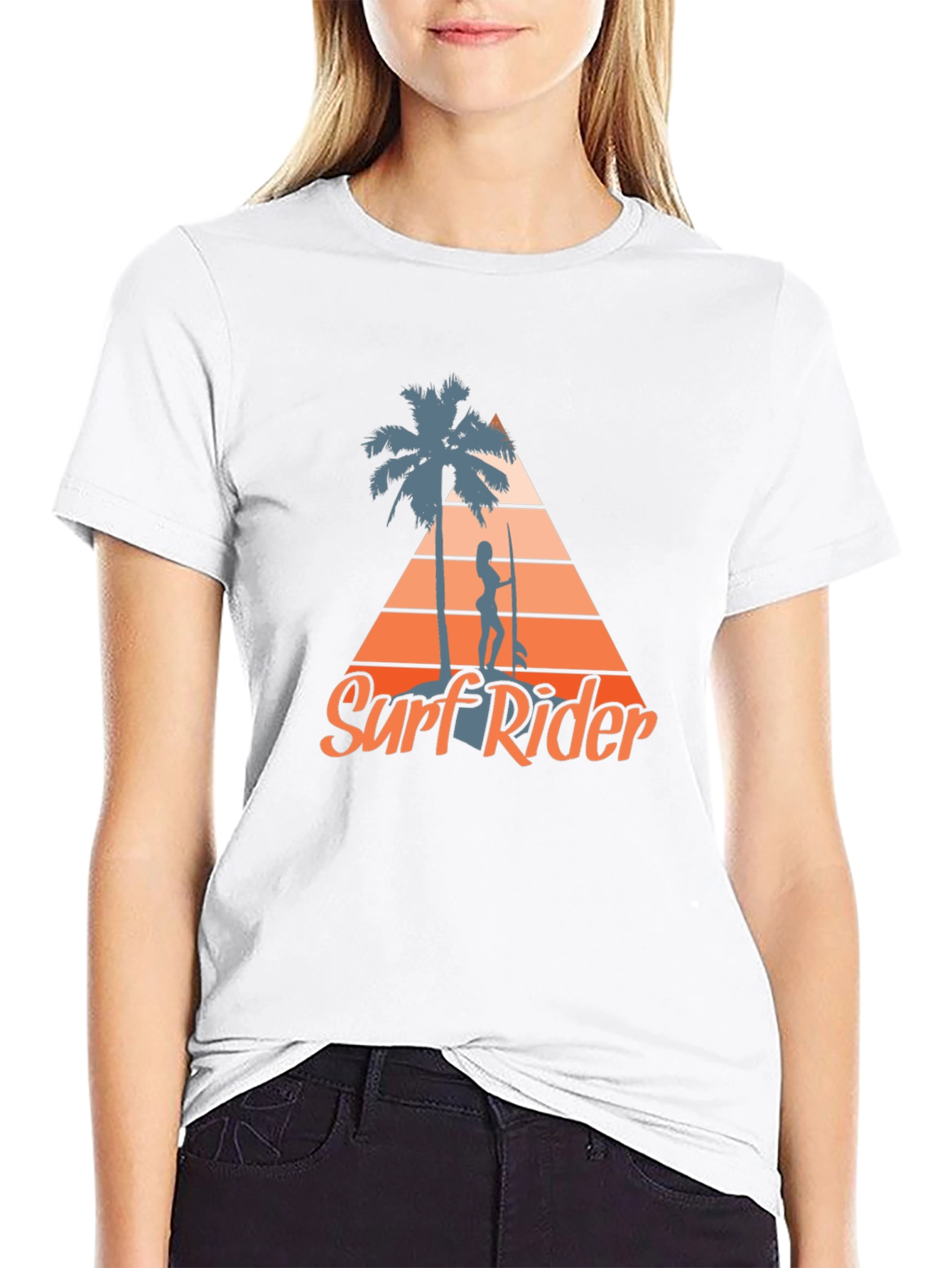 Black Surf Rider Graphic Tee - Coastal Lifestyle view 9