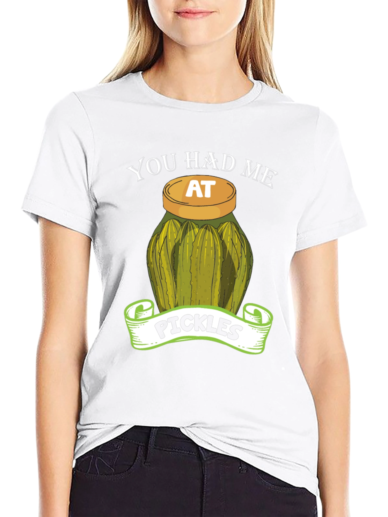Black You Had Me At Pickles T-Shirt view 9