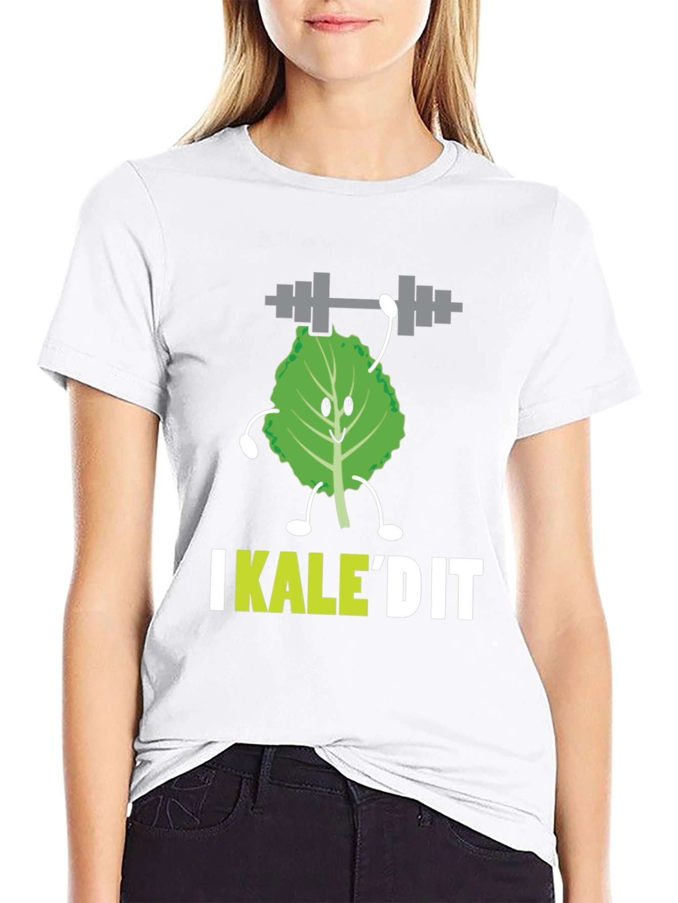 Black I Kale'd It Funny Workout T-Shirt  view 9